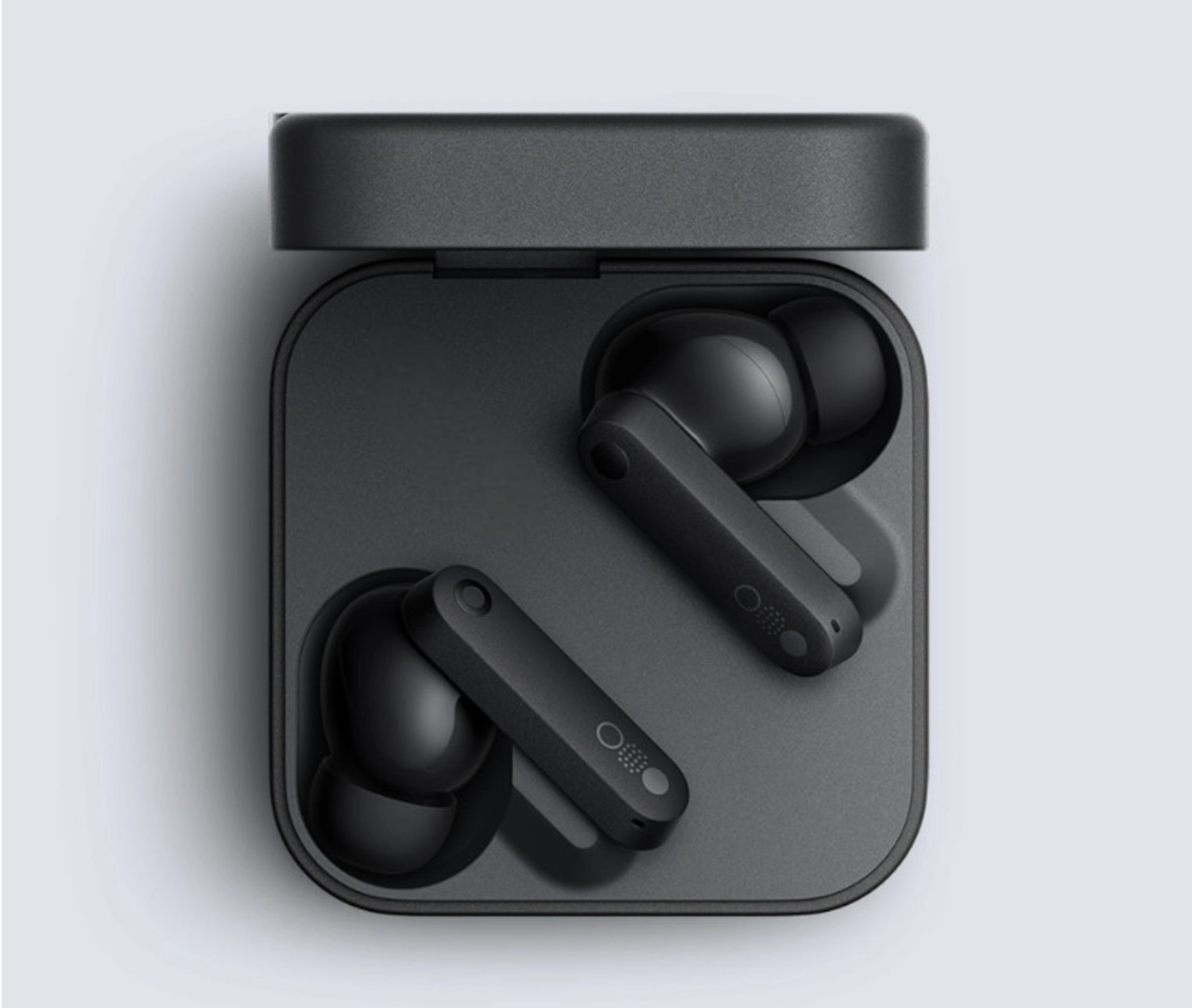 Image of Ridhit Enterprises Buds C M F Pro with 45 dB ANC, Ultra Bass Technology & upto 80 hours W6 Bluetooth Headset (Black, In the Ear)