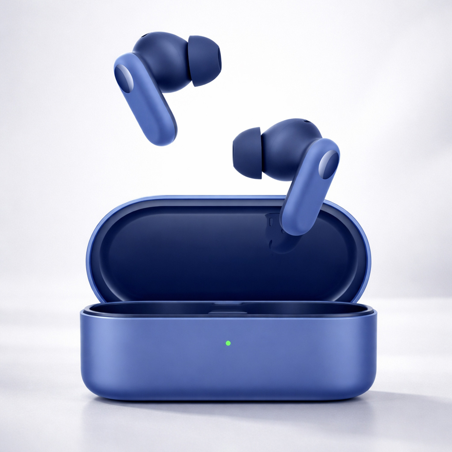Image of Lynacz Original Buds 2R Wireless Earbuds - 12.4mm Drivers, Bluetooth Headset (Long 38H Battery, Quad Mic ENC, IP55 - White, In the Ear)