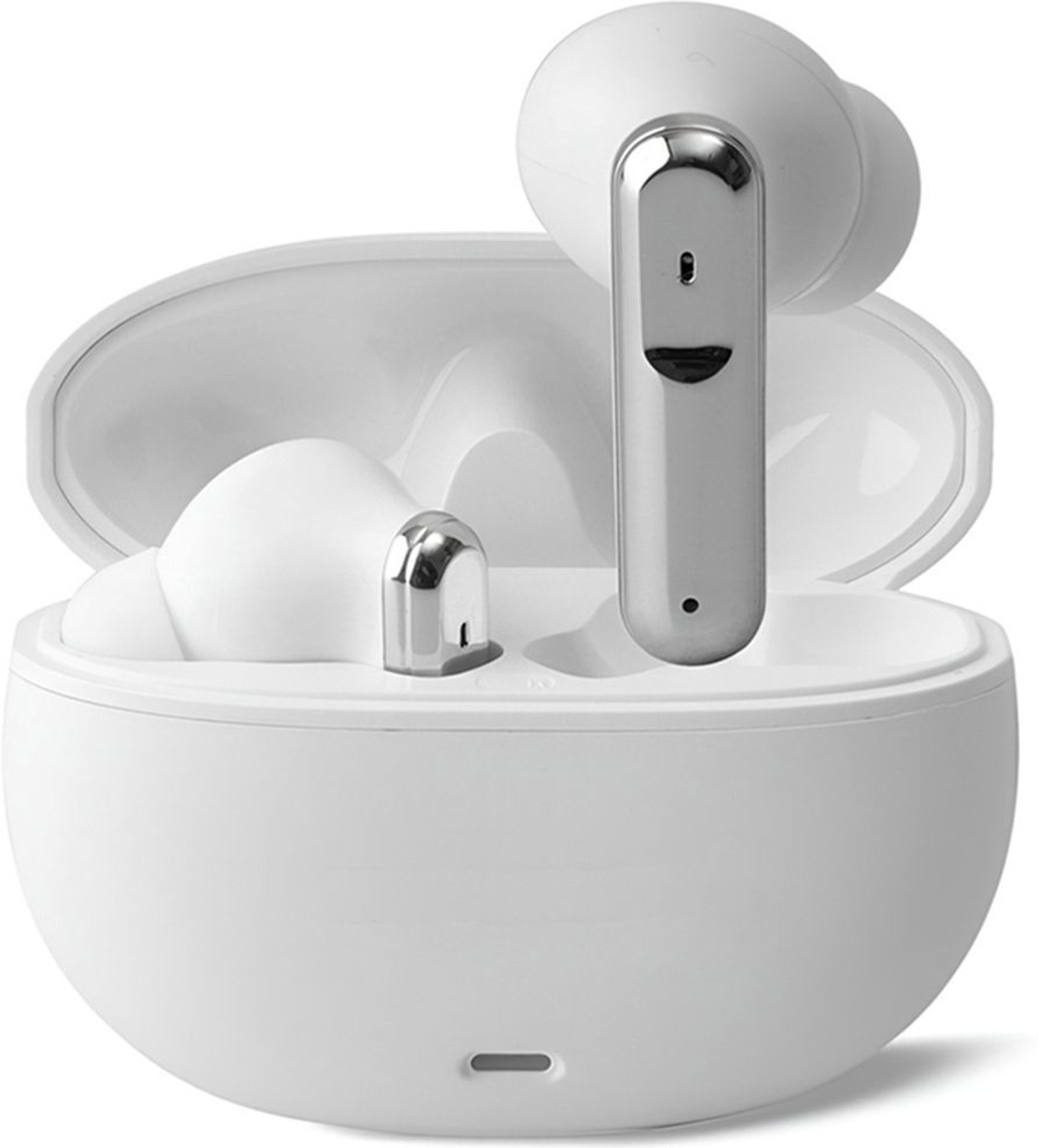 Image of SIGNATIZE in Ear Earbuds with 35H Playtime,Low Latency Bass Drivers, Type-C Fast Charging Bluetooth Headset (Transparent, In the Ear)