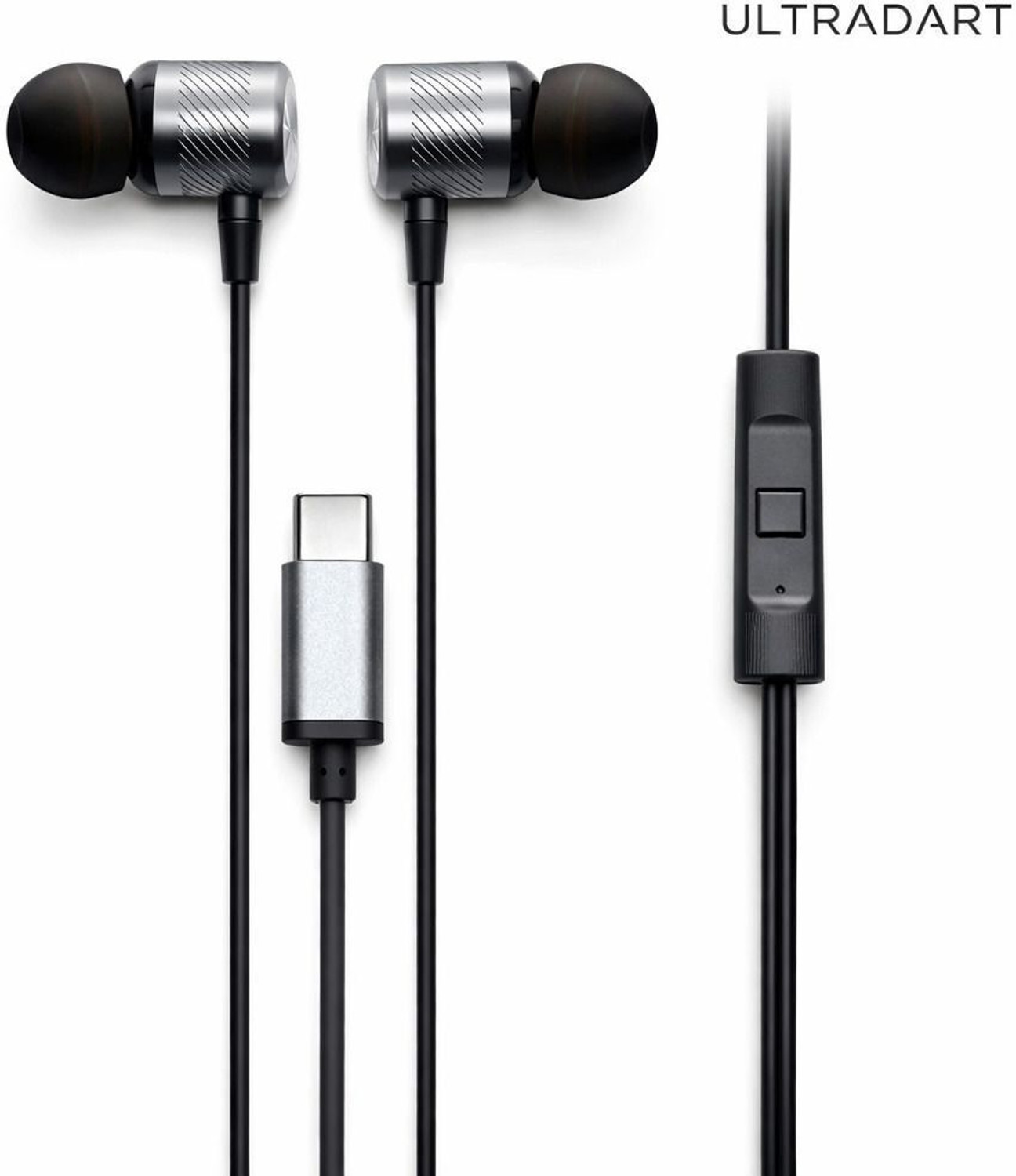 Image of EDENIC USB TYPE C METAL EARPHONE Wired Headset (GRAY, In the Ear)