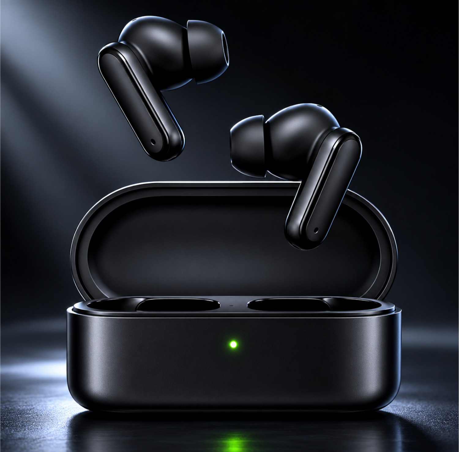 Image of Lynacz Original Bluetooth Wireless Earbuds Compatible for Oppo Enco X3, Touch Controls Bluetooth Headset (Black, In the Ear)
