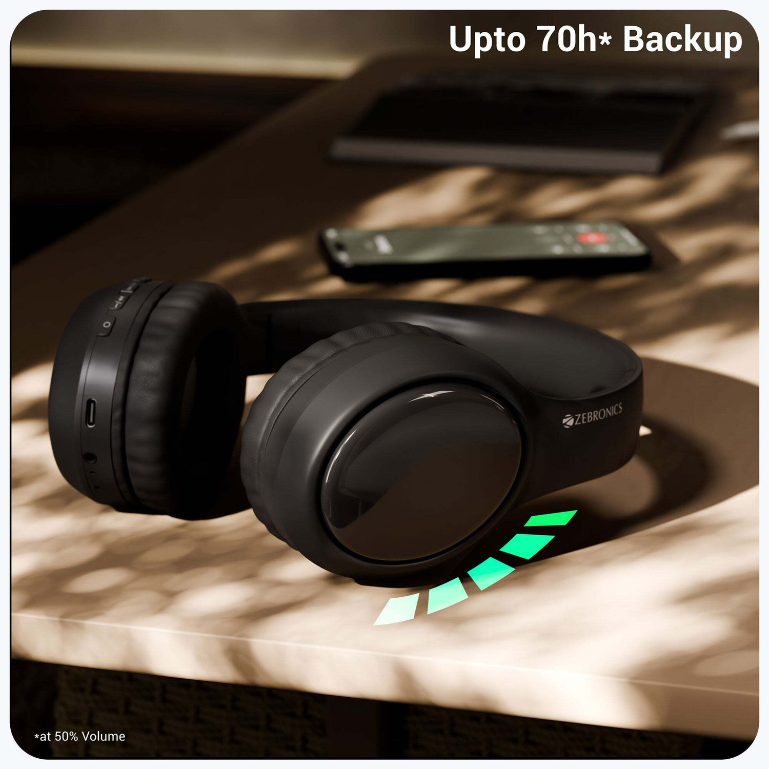 Image of ZEBRONICS ZEB-Paradise Plus Bluetooth & Wired Headset (Black, True Wireless)