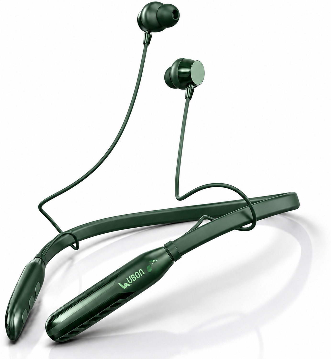 Image of Ubon Wireless Earphone Neckband BT5200 Bass Factory 2.0 Bluetooth Headset (Yellow, In the Ear)