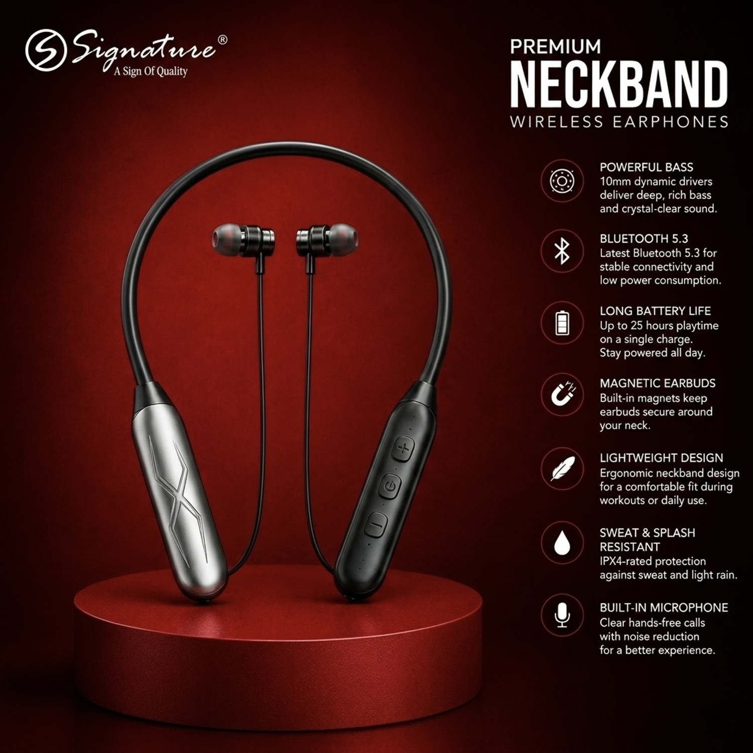 Image of NEXX ARHAM BLUETOOTH EARBUDS WITH 10MM BOOST DRIVE AND GOOD SOUND QUALITY Bluetooth Headset (Black, True Wireless)