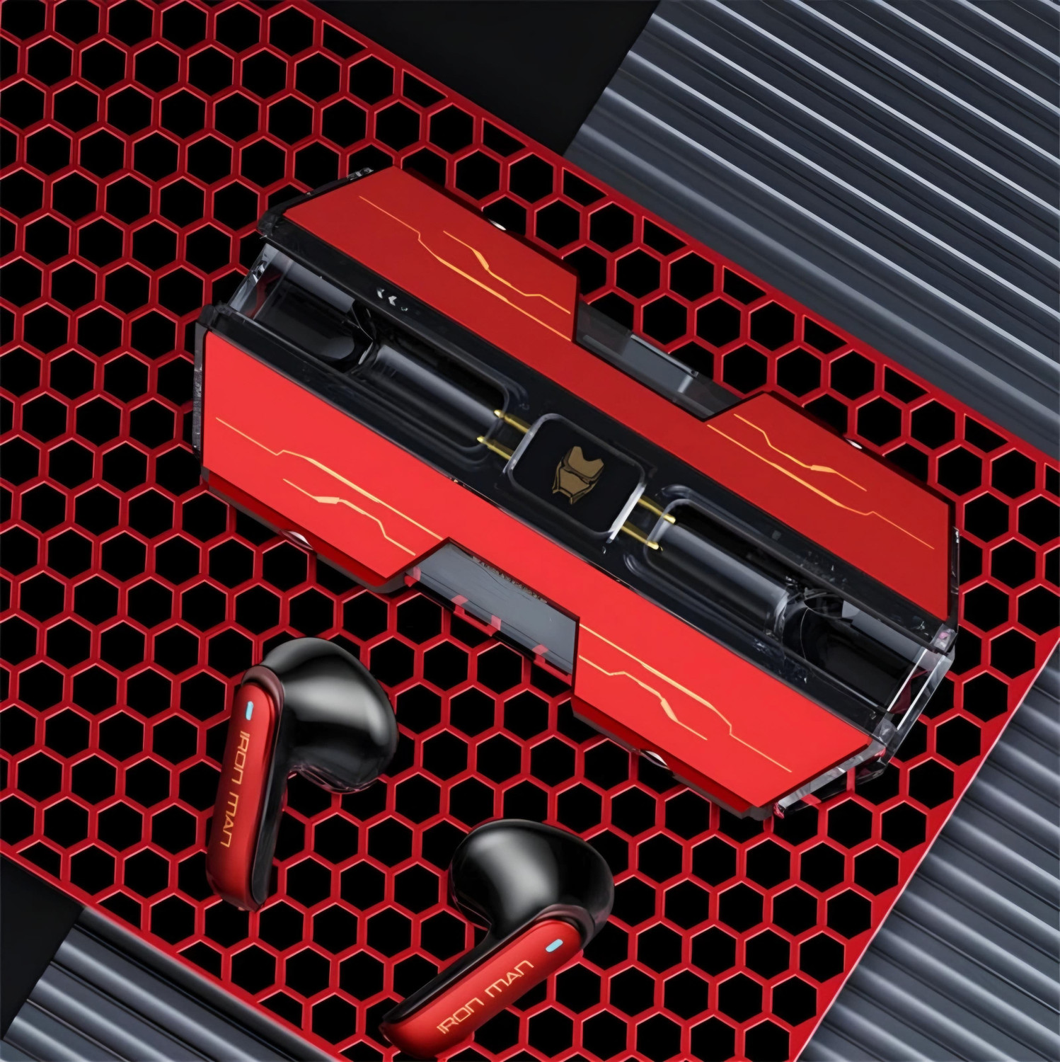Image of AL ATASH Premium Wireless Bluetooth Earbuds with Long Battery Life, LED Charging Case Bluetooth without Mic Headset (Multicolor, True Wireless)