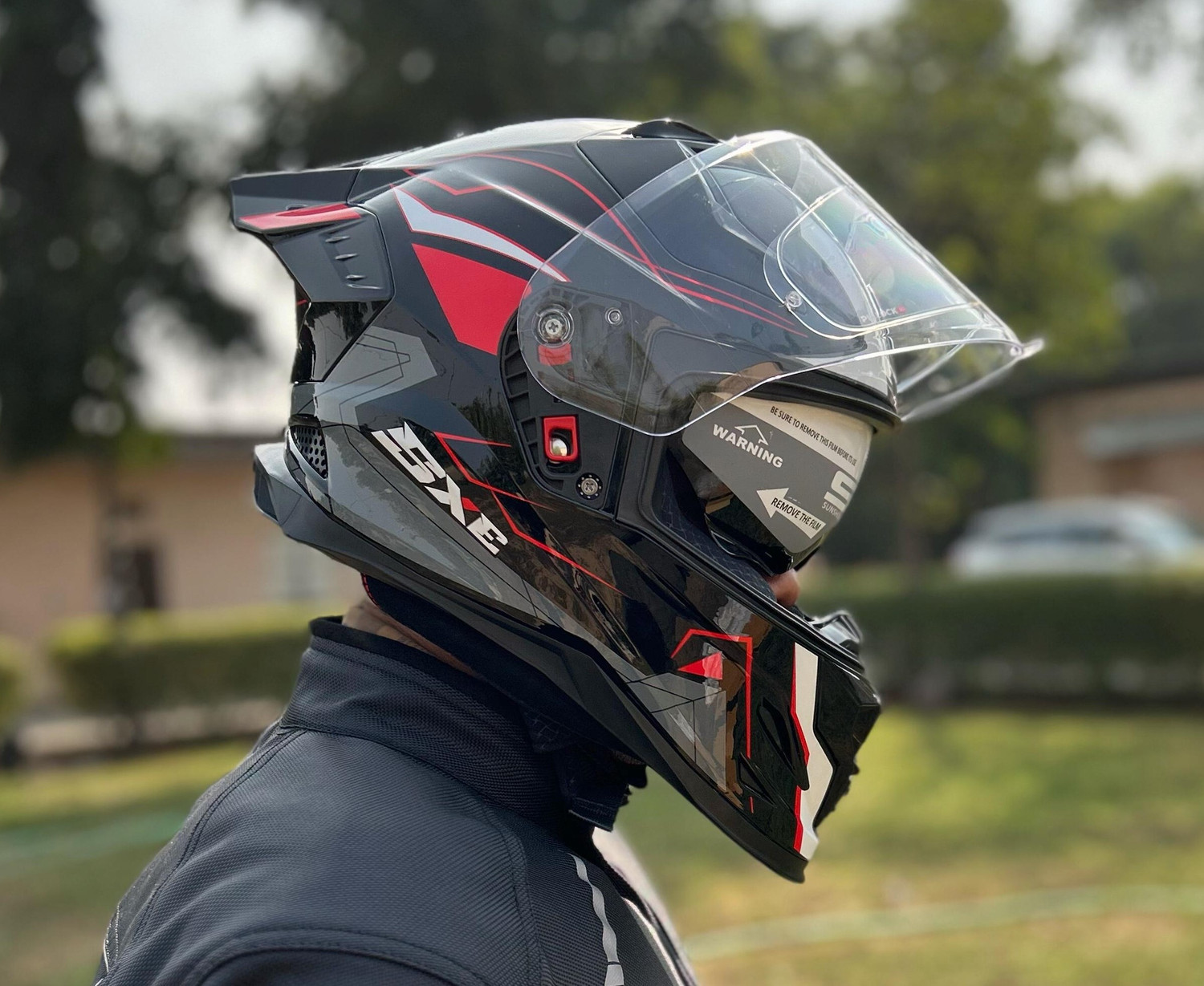 Image of VEGA Zap Alliance Dot & ISI Certified Full Face Medium Motorbike Helmet (White Red)