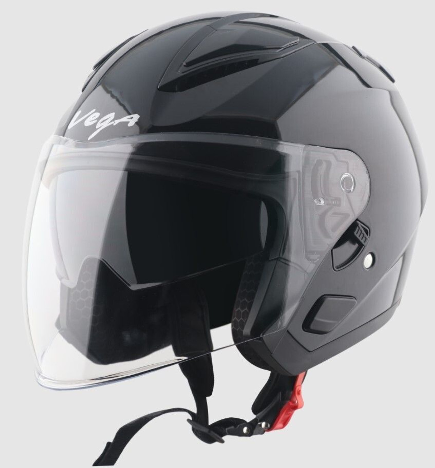 Image of VEGA VO-03 Swift DV Solid Colors Helmet Dull Motorbike Helmet (Dull Black)