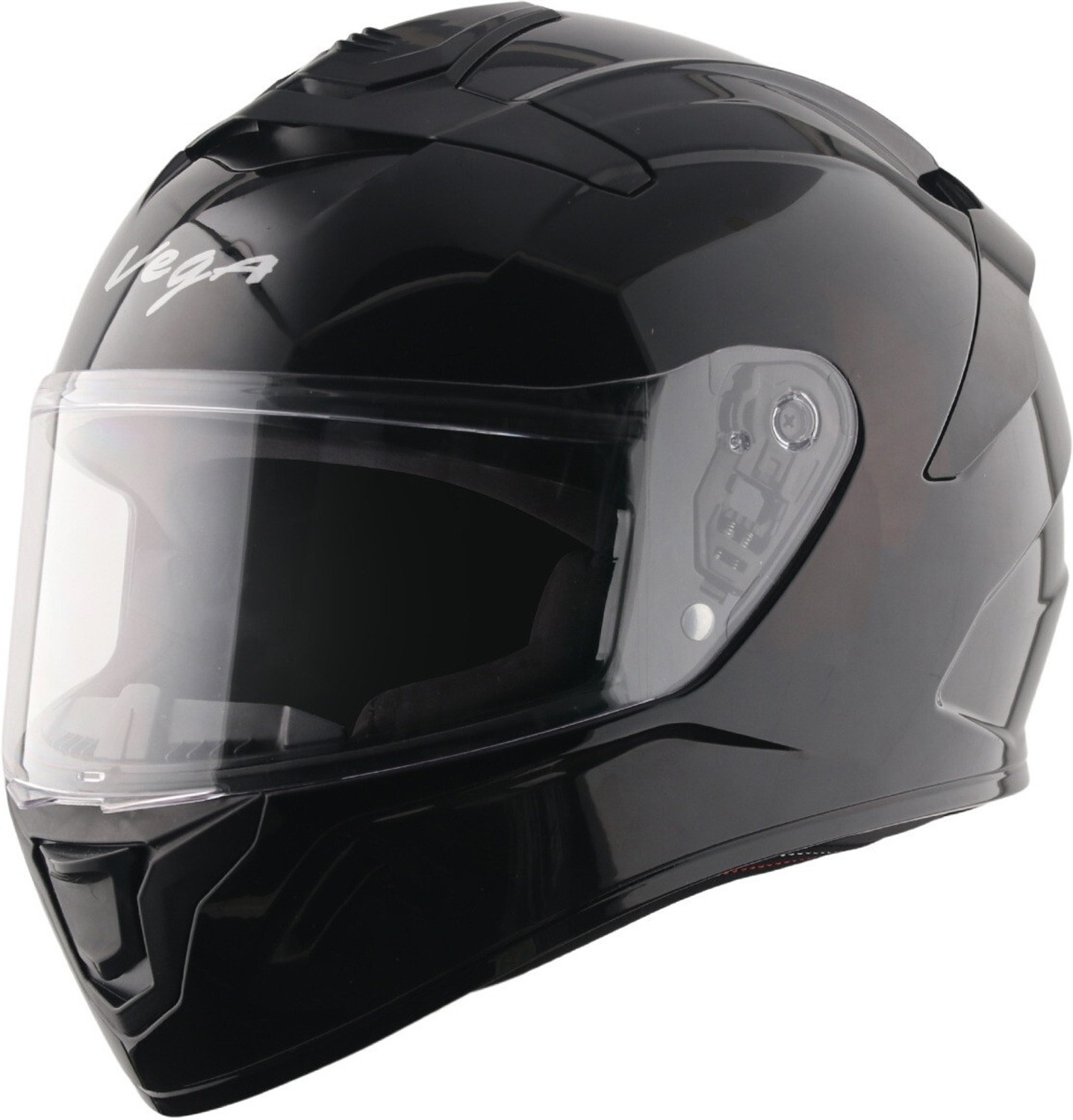 Image of OTH FighterGLOSSSY Motorbike Helmet (GLOSSY BLACK IN BLK WISER)