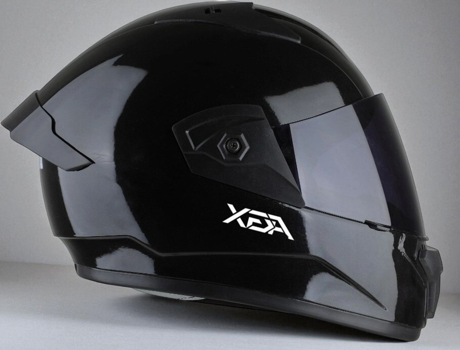 Image of OTH FighterGLOSSSY Motorbike Helmet (GLOSSY BLACK IN BLK WISER)