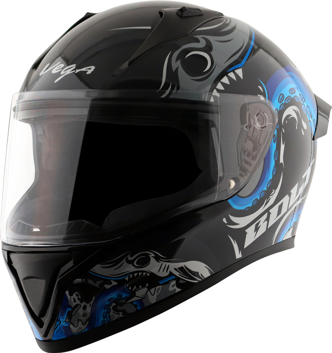 Image of FOROLY Wonder Ninja with Rainbow Visor ABS Material (OO-1) Motorbike Helmet (Green)