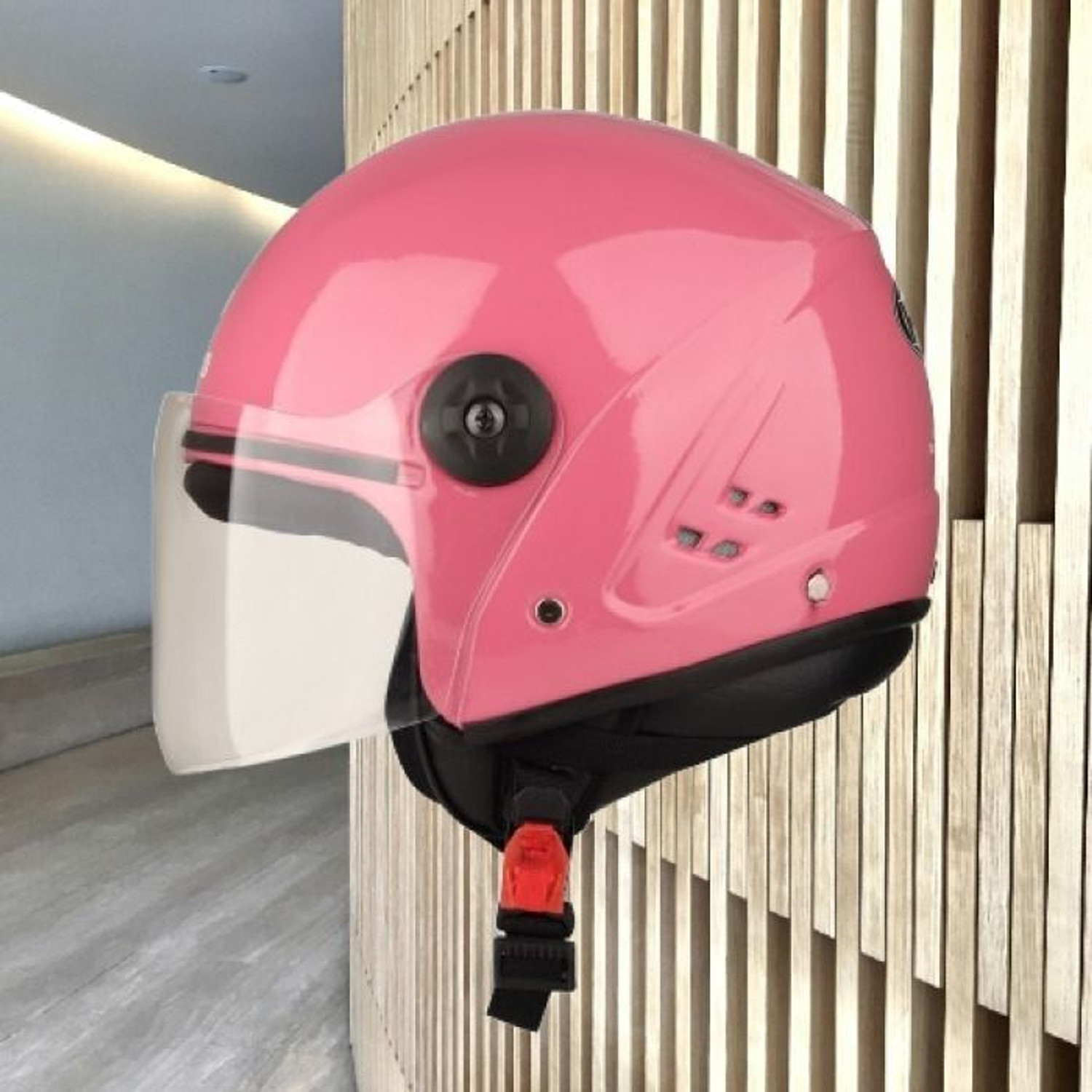 Image of urban carrier ABS Material Open Face Helmet for men and women Motorbike Helmet(A89) Motorbike Helmet (Yellow)