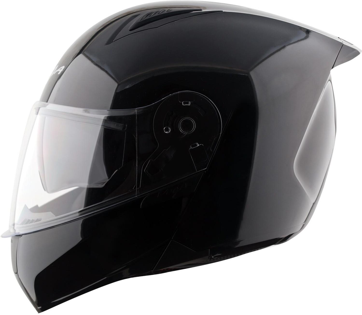 Image of VEGA EVO Dual Visor Full Face ISI Certified Black Large 580mm Motorbike Helmet (Black)