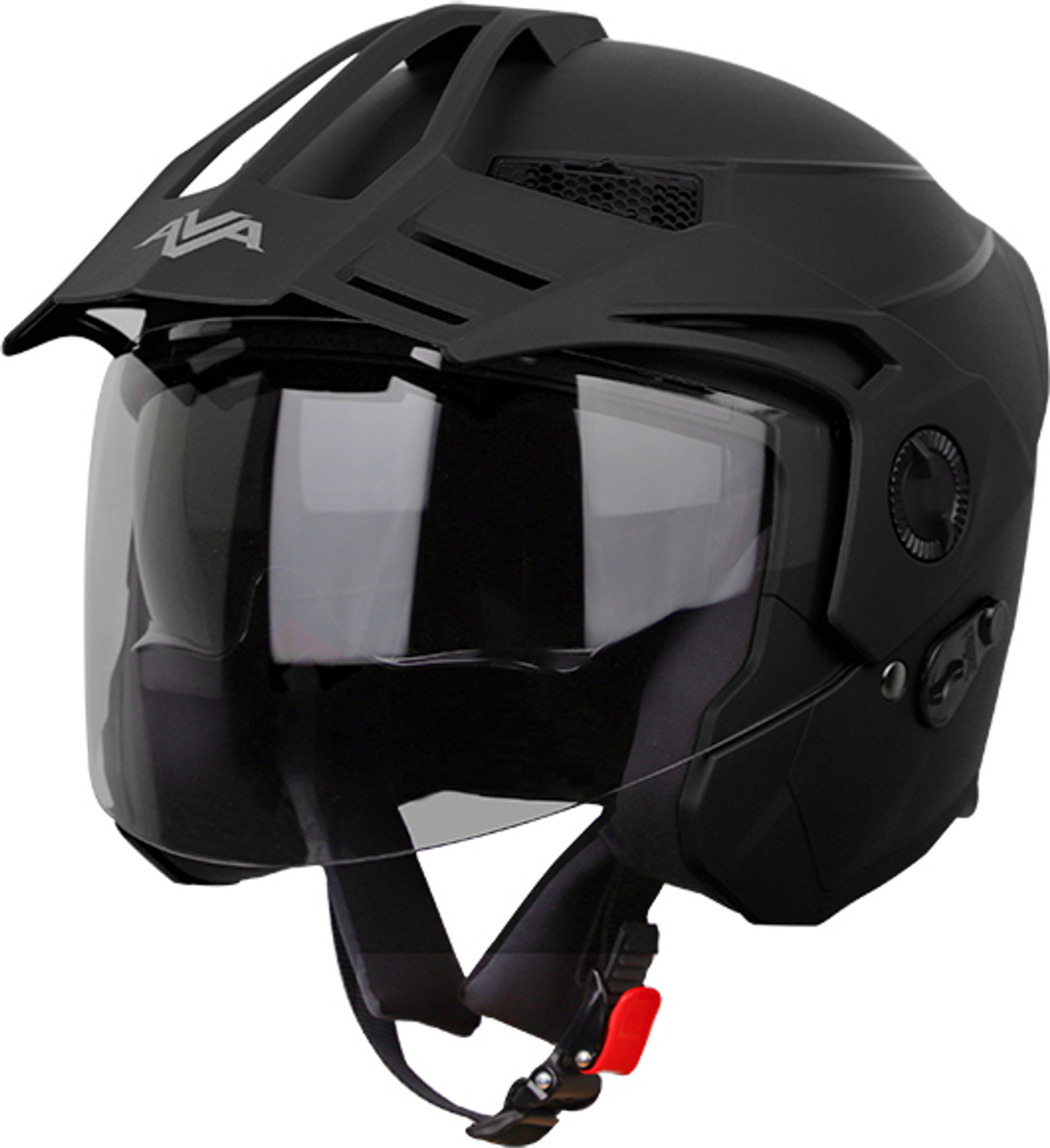 Image of Steelbird SB-SBH-23 AVA with Inner Sun Shield Motorbike Helmet (Black)