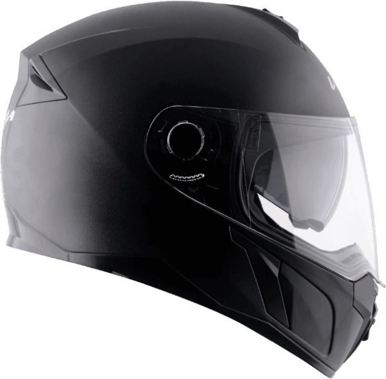 Image of VEGA EVO Dual Visor Full Face ISI Certified Black Large 580mm Motorbike Helmet (Black)