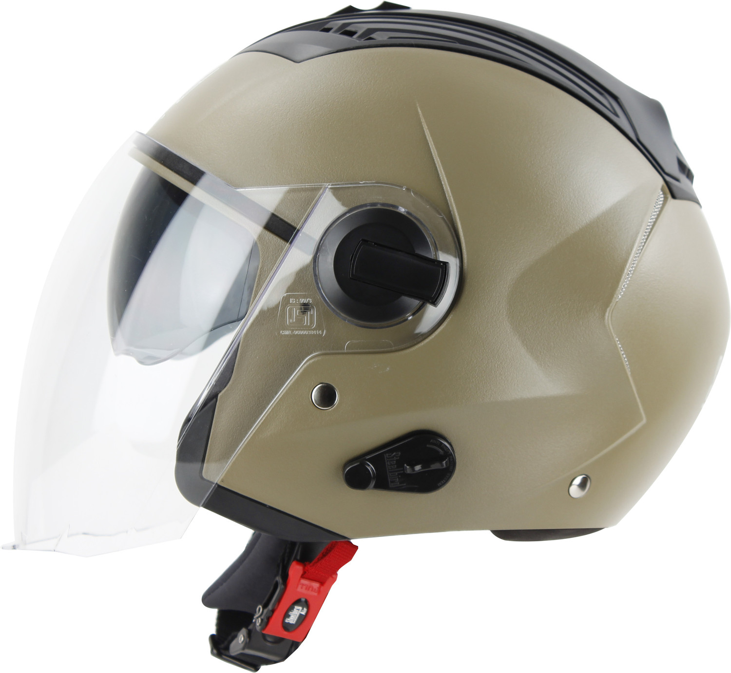 Image of Steelbird Air SBA-3 ISS RVR HI-QUALITY OPEN FACE DESERT STORM 580MM SIZE MEDIUM DUAL VISOR Motorbike Helmet (DASHING)
