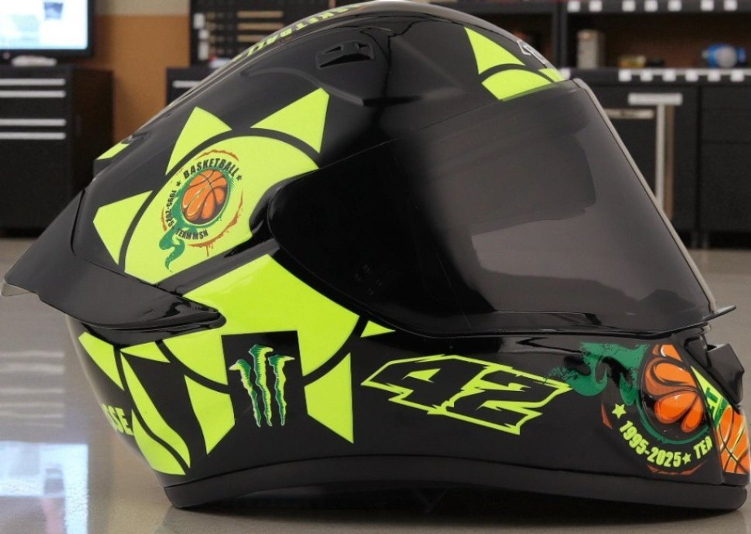 Image of SFG1 Apex Dynamo Motorbike Helmet (Dull Black Red)