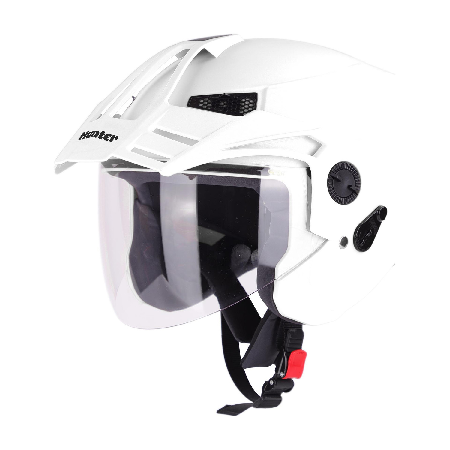 Image of Steelbird SBH-55 Retro ISI Certified Open Face Helmet for Men and Women Motorbike Helmet (Glossy Silver)