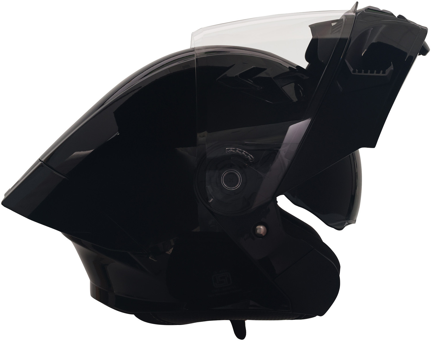Image of STUDDS Trooper D3 isi & Dot Certified Flip-up Full Face 600mm with Dual Visor Motorbike Helmet (Matt Black N10 Orange)