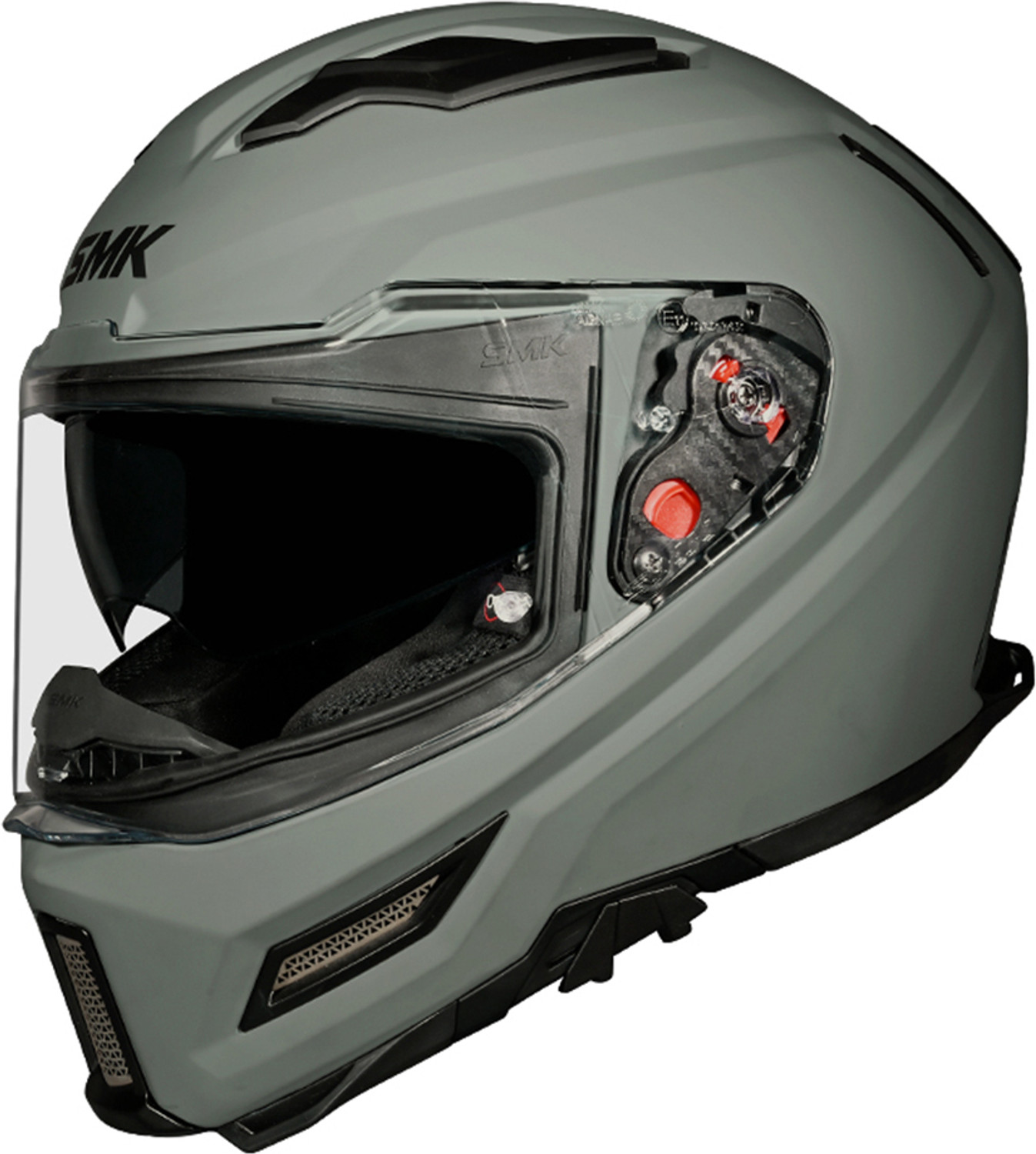 SMK AGNAR SOLID ISI, DOT & ECE 06 Certified Helmet with Dual Visor Motorbike Helmet