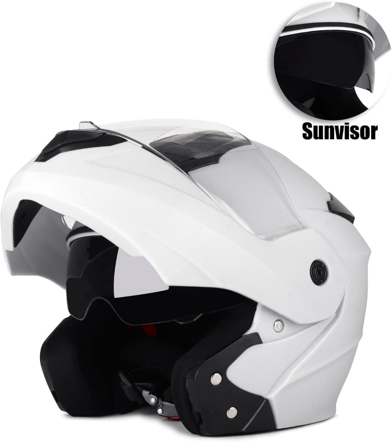 Image of OTH FighterGLOSSSY Motorbike Helmet (GLOSSY BLACK IN BLK WISER)