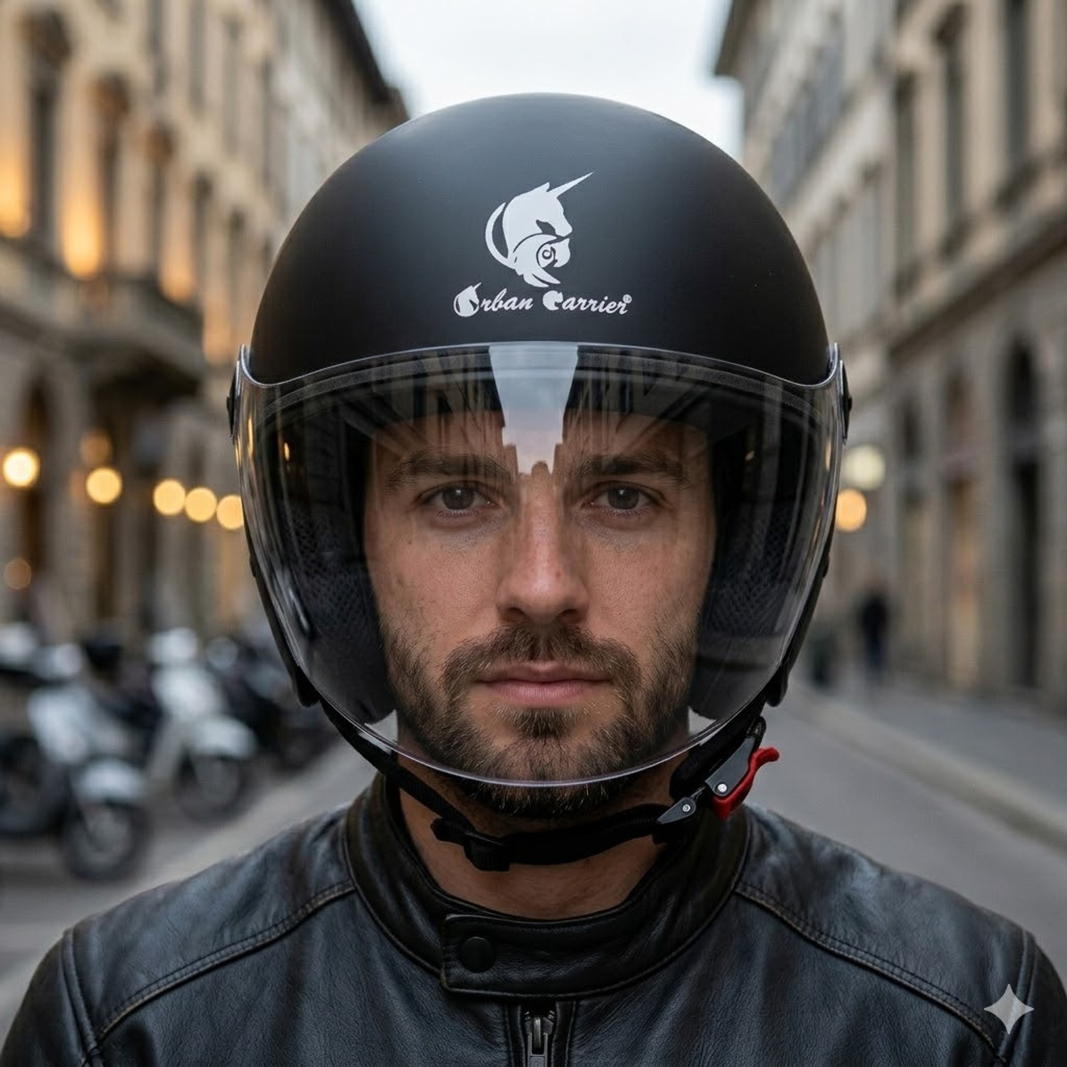 Image of urban carrier ABS Material Open Face Helmet for men and women Motorbike Helmet(A89) Motorbike Helmet (Yellow)
