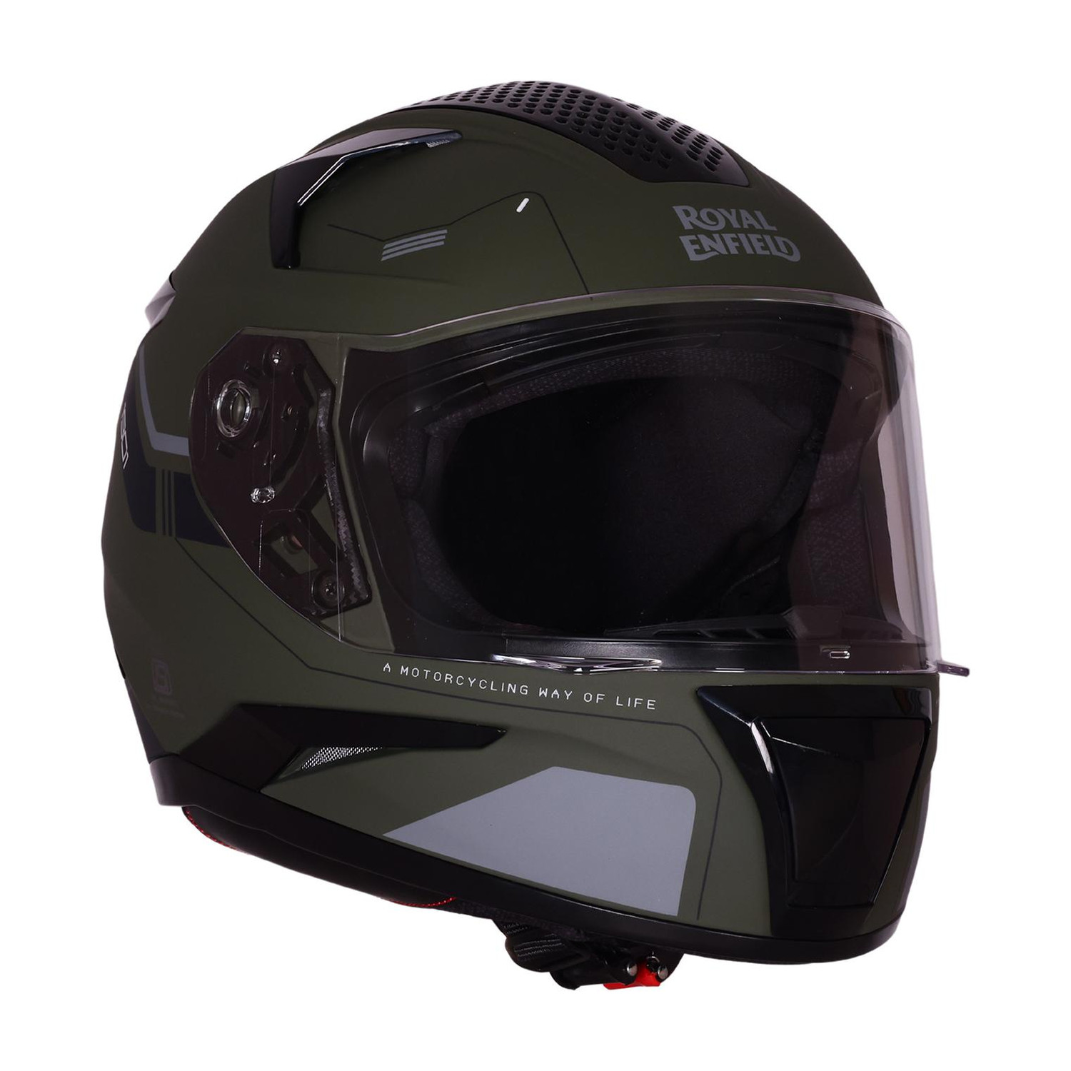 ROYAL ENFIELD Air-X 1901 Full Face with Visor | ISI & DOT Certified | For Men & Women Motorbike Helmet