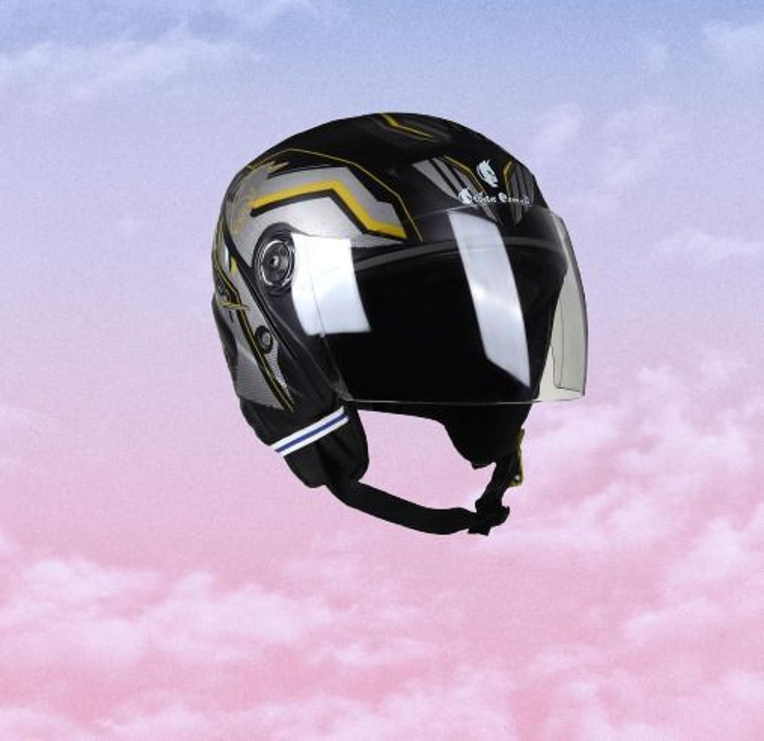 Image of Steelbird Air SBA-3 ISS RVR HI-QUALITY OPEN FACE DESERT STORM 580MM SIZE MEDIUM DUAL VISOR Motorbike Helmet (DASHING)