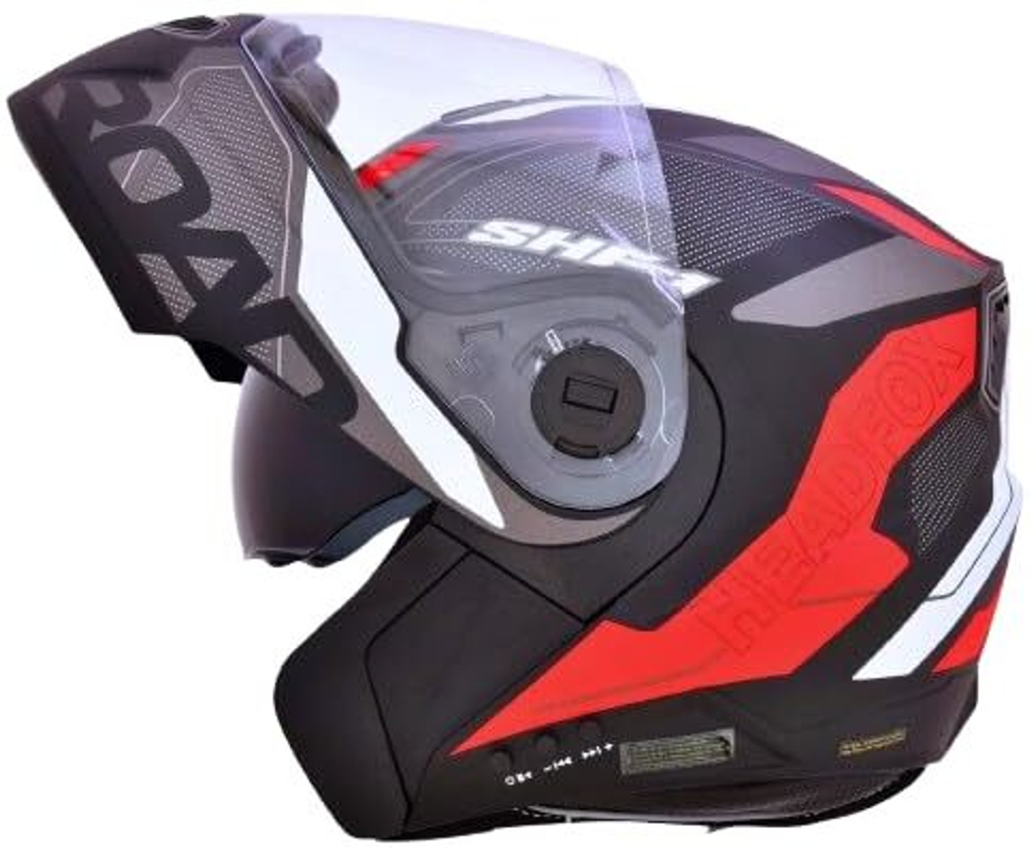 Image of Steelbird Air SBA-20 ISS DRACO Flip Up ISI Certified Large With Inner Smoke Sun Shield Motorsports Helmet (Matt Black Neon)