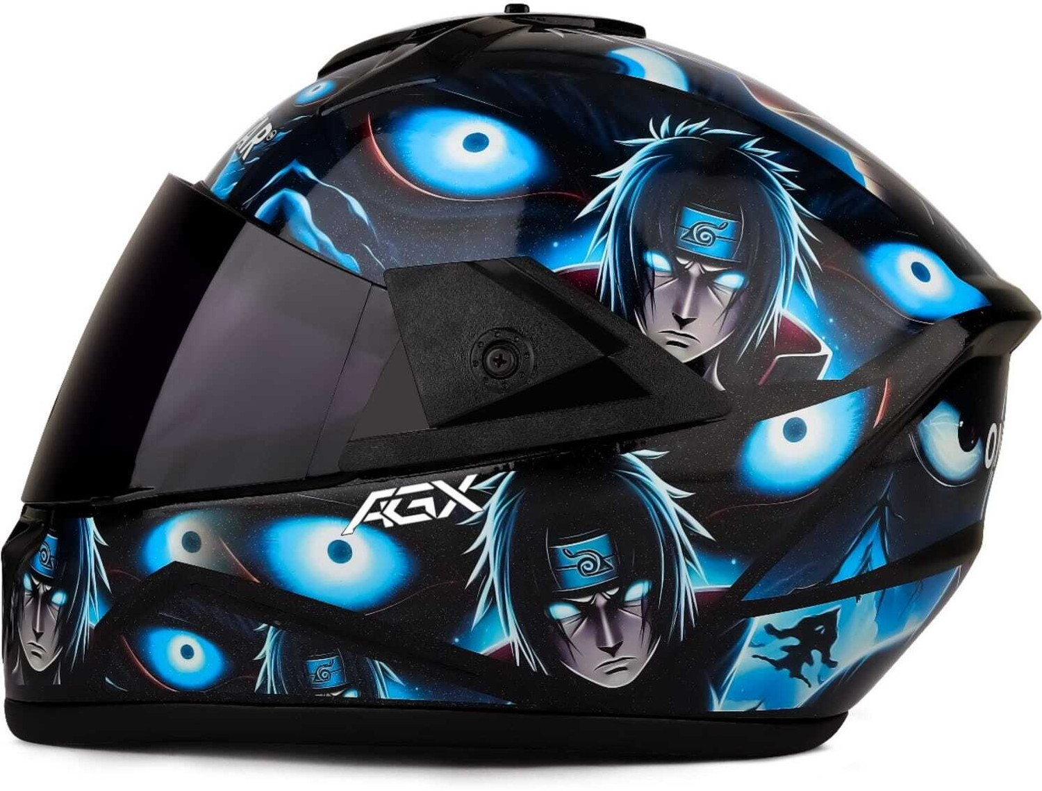 Image of urban carrier ABS Material Full Face Rainbow Visor, UV Scratch Resistance(A113) Motorbike Helmet (Grey)