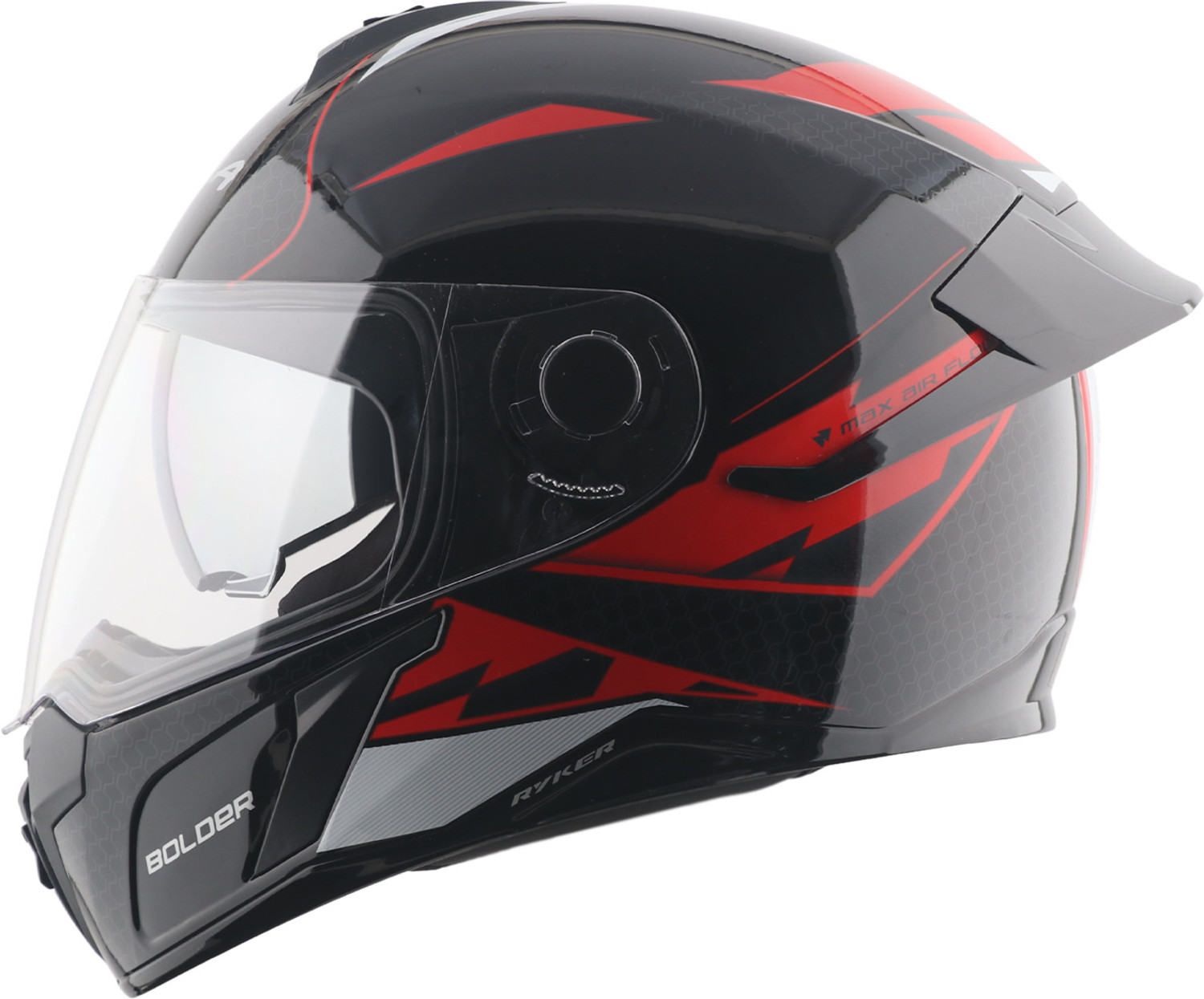 Image of VEGA Zap Alliance Dot & ISI Certified Full Face Medium Motorbike Helmet (White Red)