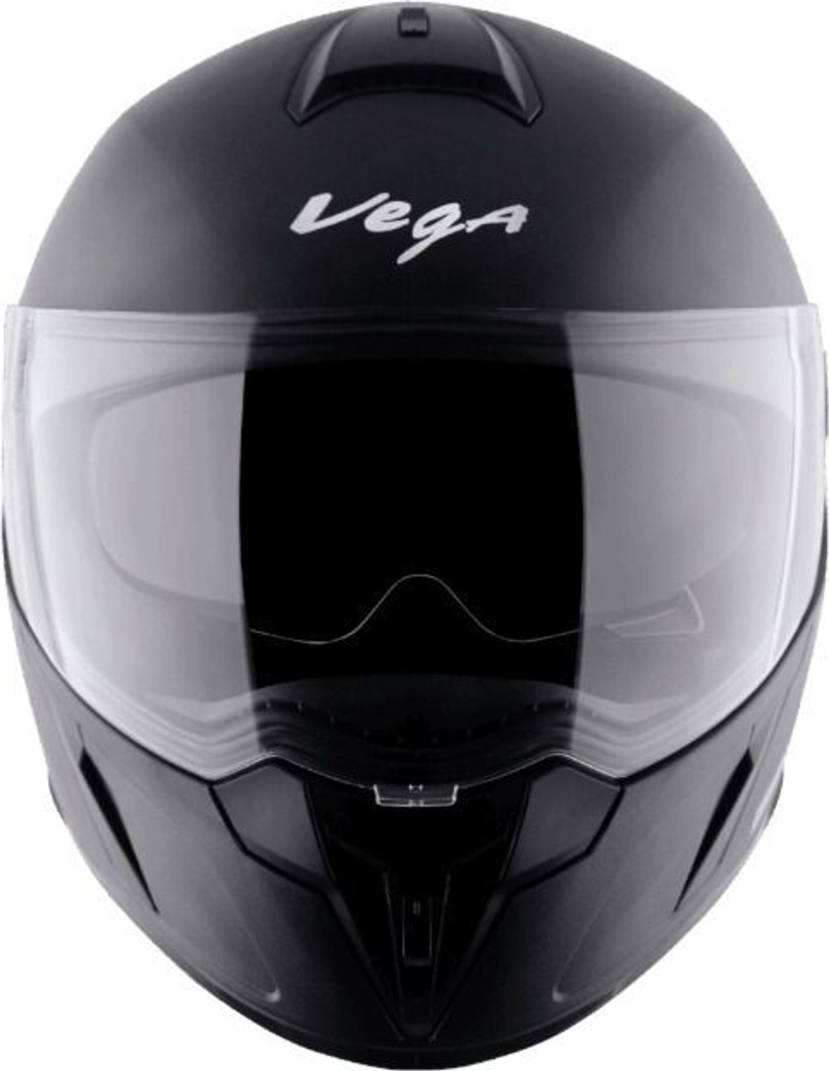 Image of VEGA EVO Dual Visor Full Face ISI Certified Black Large 580mm Motorbike Helmet (Black)