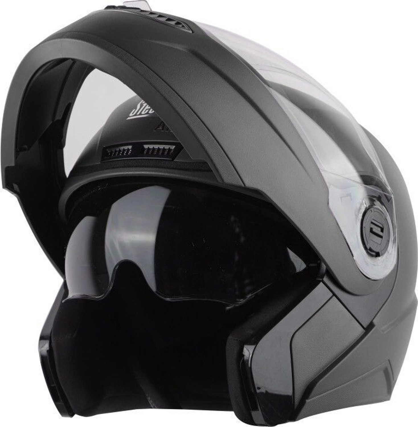 Image of Steelbird Air SBA-20 ISS DRACO Flip Up ISI Certified Large With Inner Smoke Sun Shield Motorsports Helmet (Matt Black Neon)