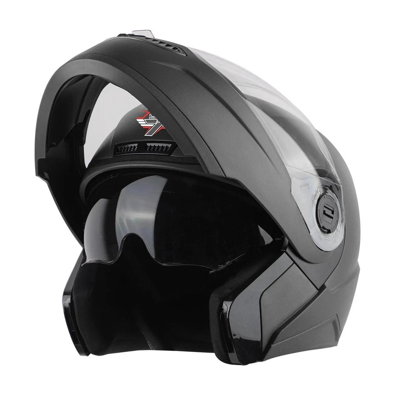 Steelbird SBA-7 7Wings ISI Certified Flip-Up for Men and Women Motorbike Helmet