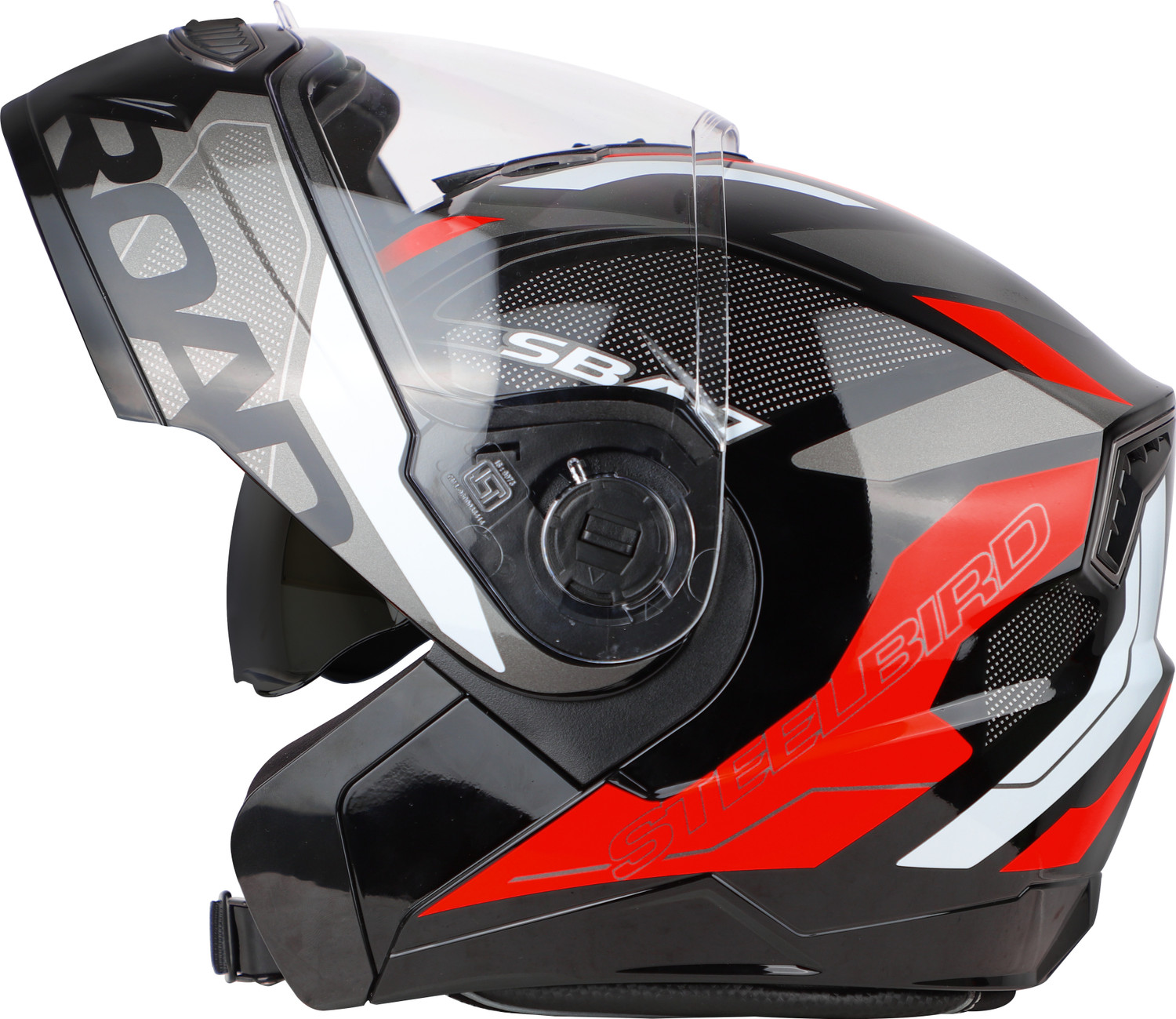 Image of Steelbird Air SBA-20 ISS DRACO Flip Up ISI Certified Large With Inner Smoke Sun Shield Motorsports Helmet (Matt Black Neon)