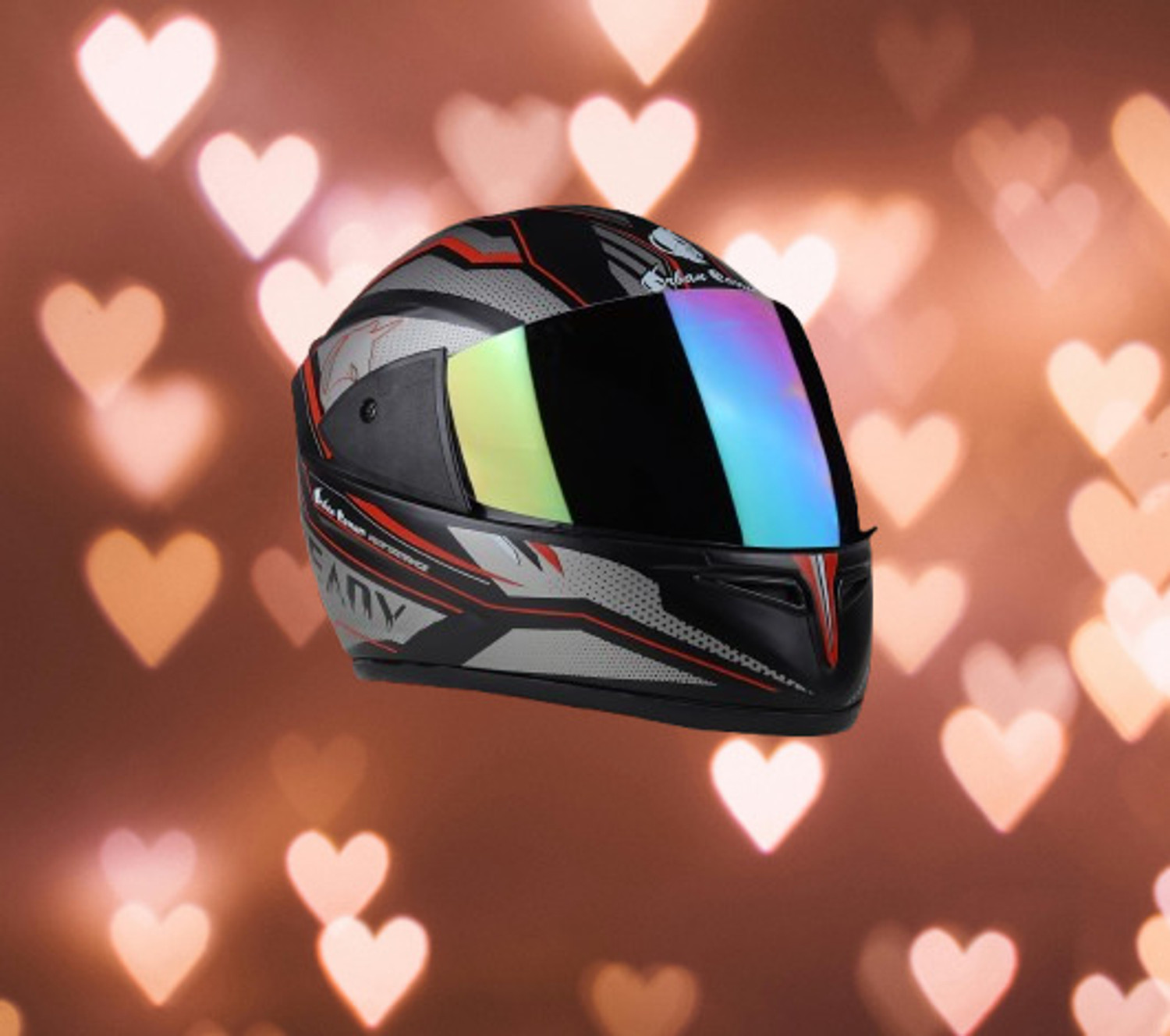 Image of Steelbird Air SBA-3 ISS RVR HI-QUALITY OPEN FACE DESERT STORM 580MM SIZE MEDIUM DUAL VISOR Motorbike Helmet (DASHING)