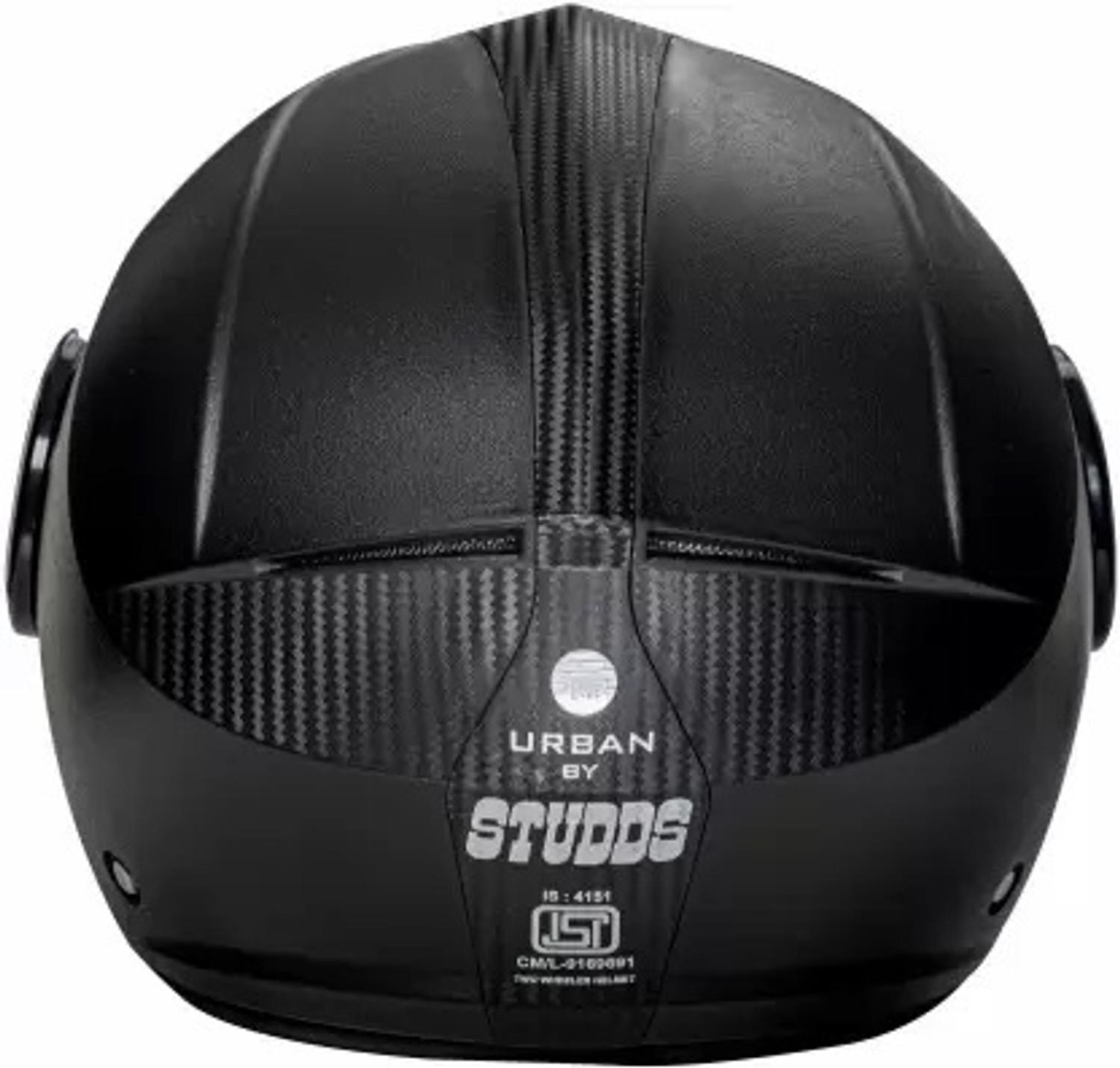 Image of STUDDS Urban open Face Helmet Motorsports Helmet (Black)