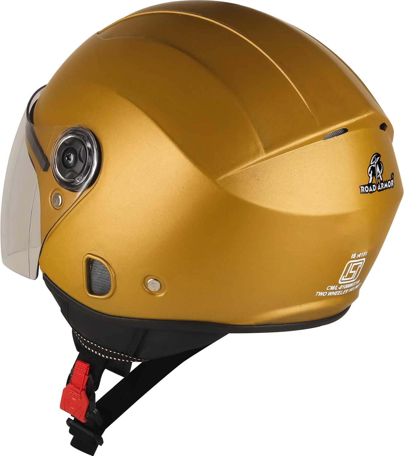 Image of urban carrier ABS Material Open Face Helmet for men and women Motorbike Helmet(A89) Motorbike Helmet (Yellow)