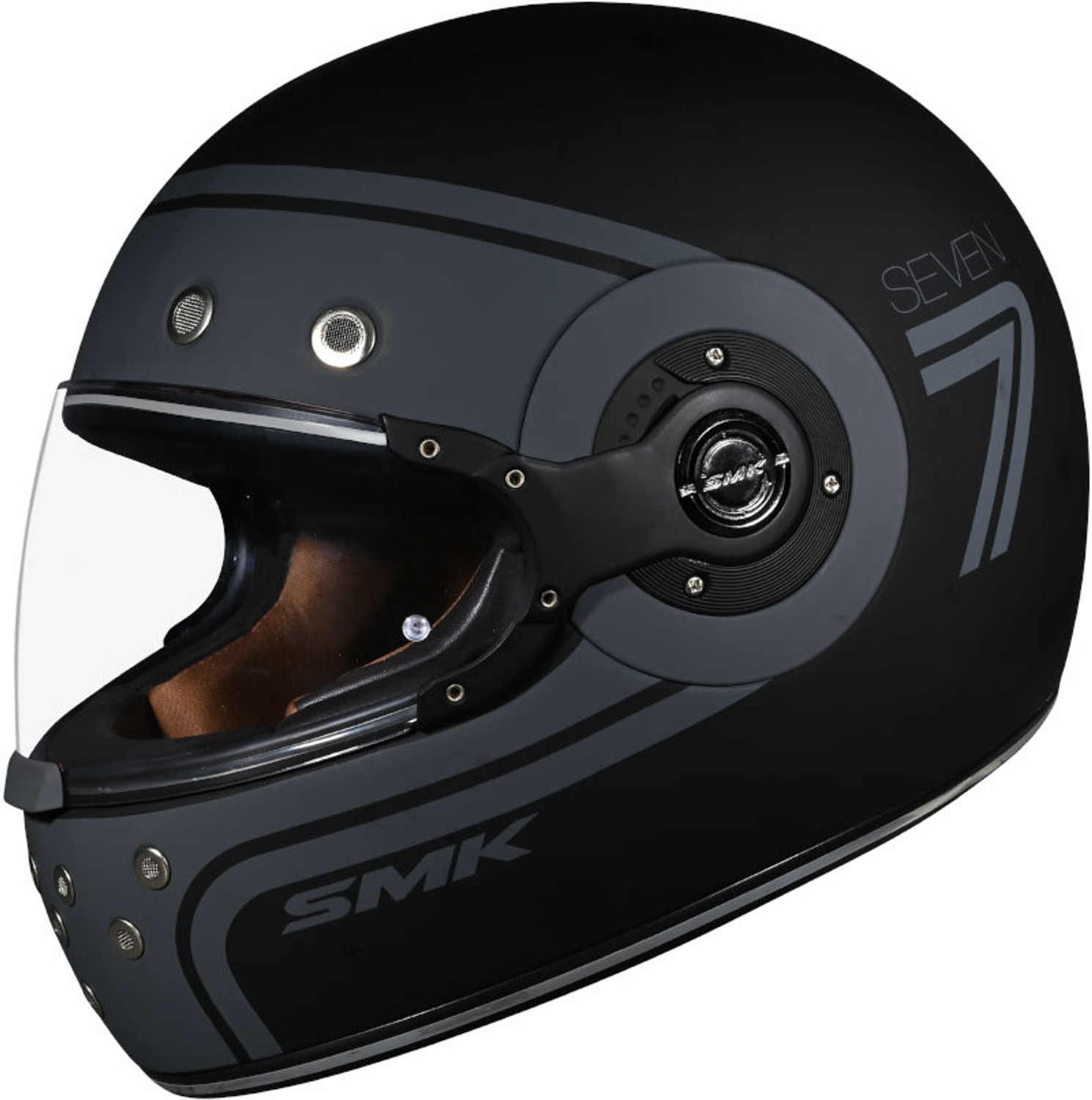 Image of STUDDS Trooper D3 isi & Dot Certified Flip-up Full Face 600mm with Dual Visor Motorbike Helmet (Matt Black N10 Orange)