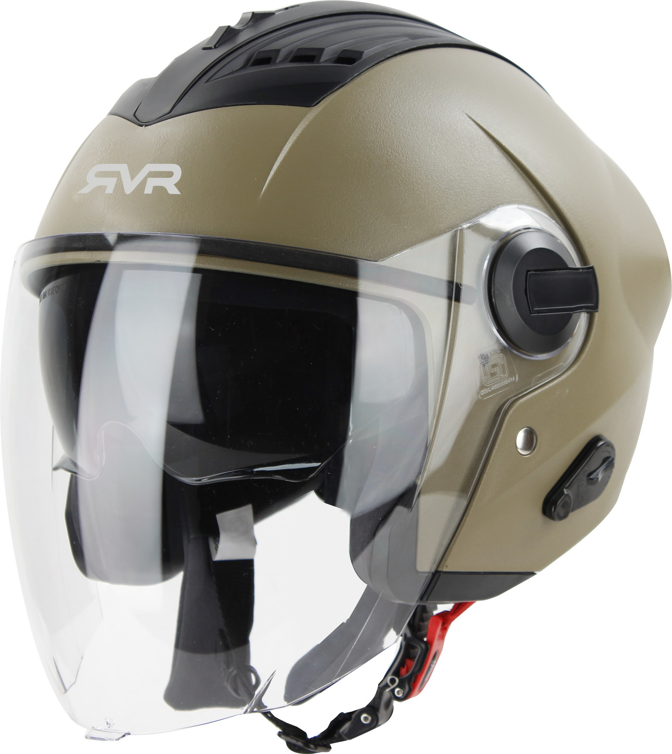 Image of Steelbird Air SBA-3 ISS RVR HI-QUALITY OPEN FACE DESERT STORM 580MM SIZE MEDIUM DUAL VISOR Motorbike Helmet (DASHING)