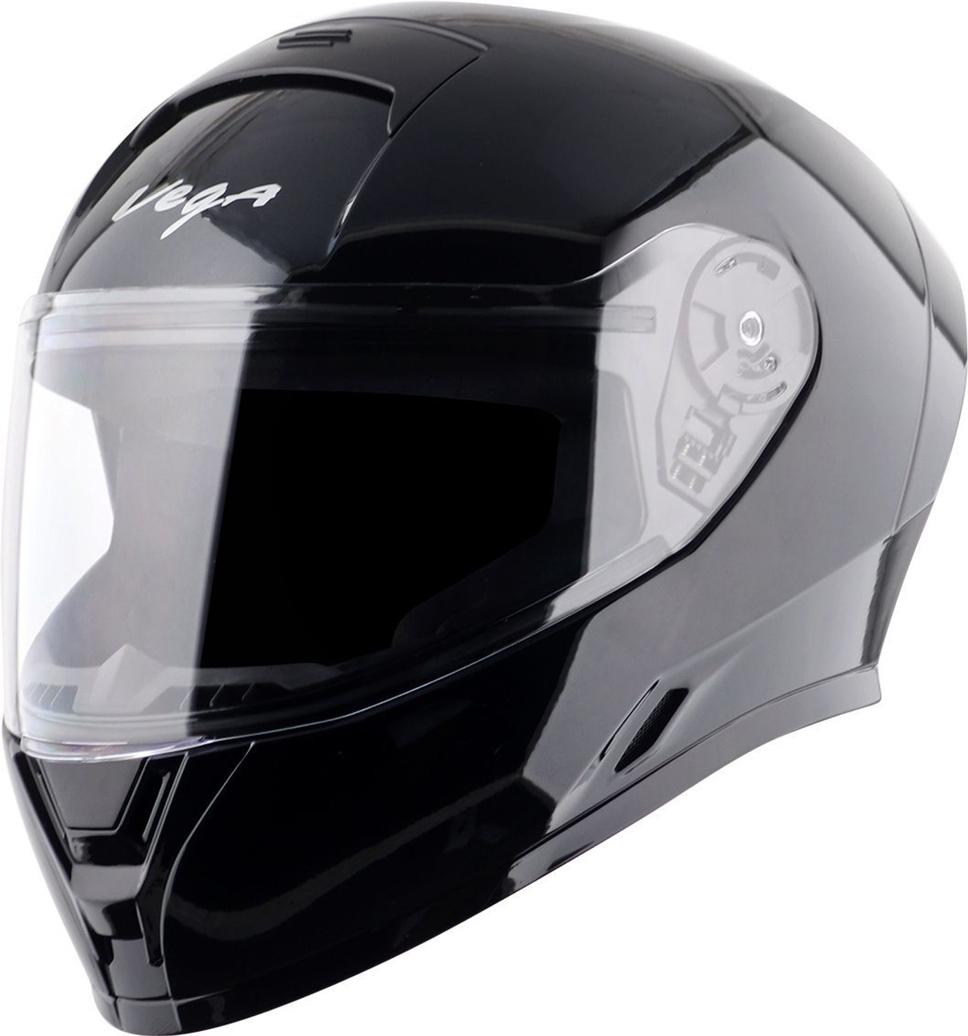Image of OTH FighterGLOSSSY Motorbike Helmet (GLOSSY BLACK IN BLK WISER)