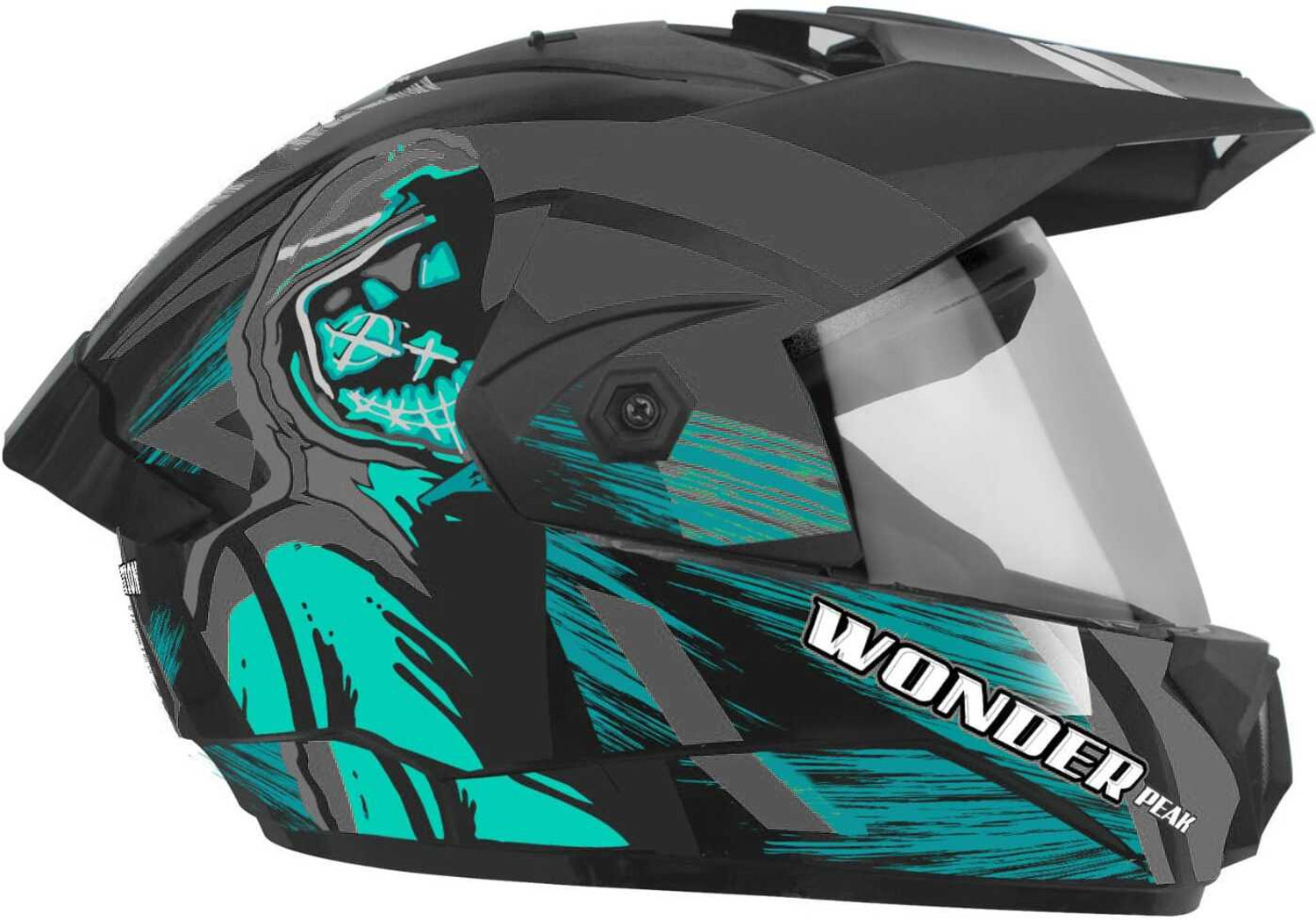 Image of OTH FighterGLOSSSY Motorbike Helmet (GLOSSY BLACK IN BLK WISER)