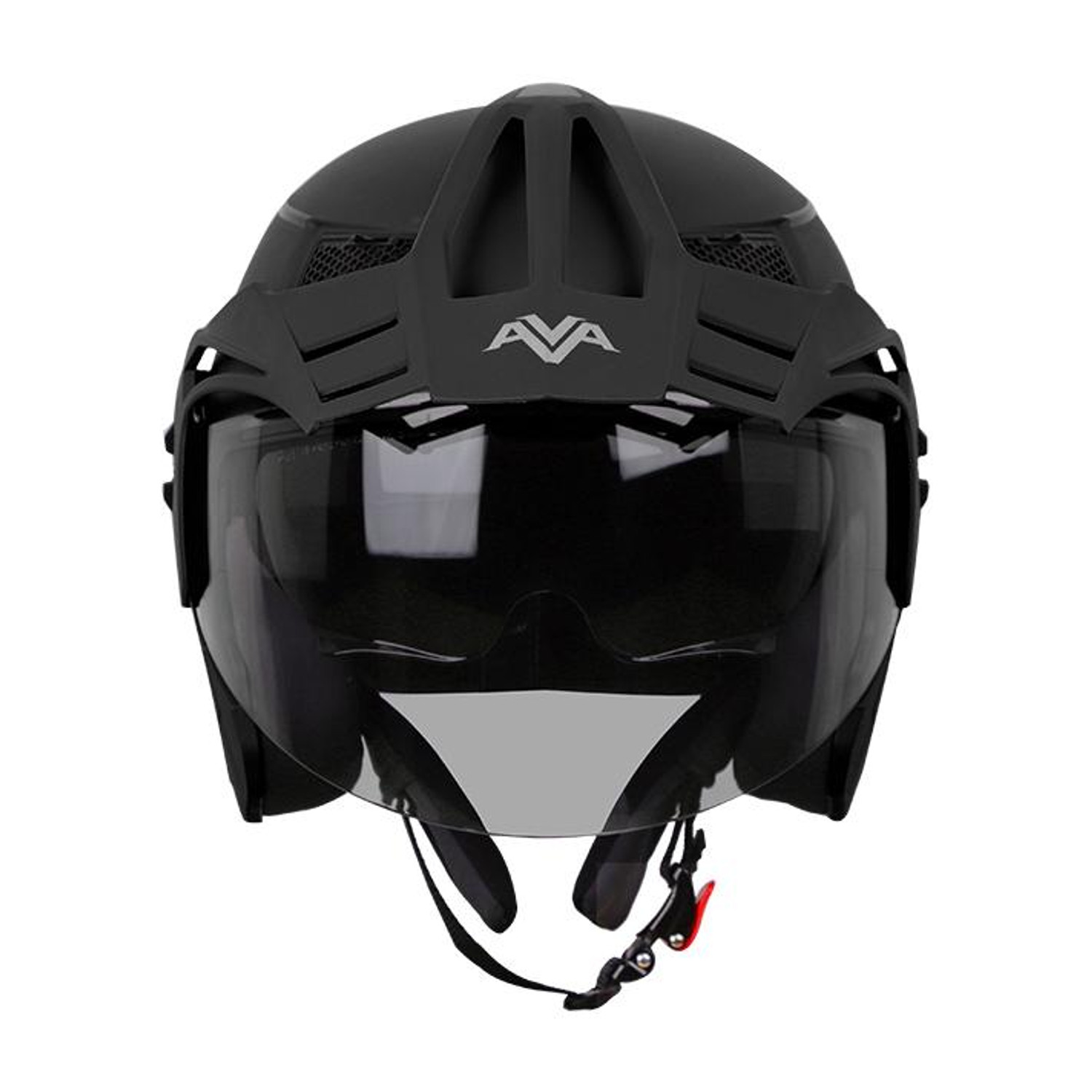Image of Steelbird SB-SBH-23 AVA with Inner Sun Shield Motorbike Helmet (Black)