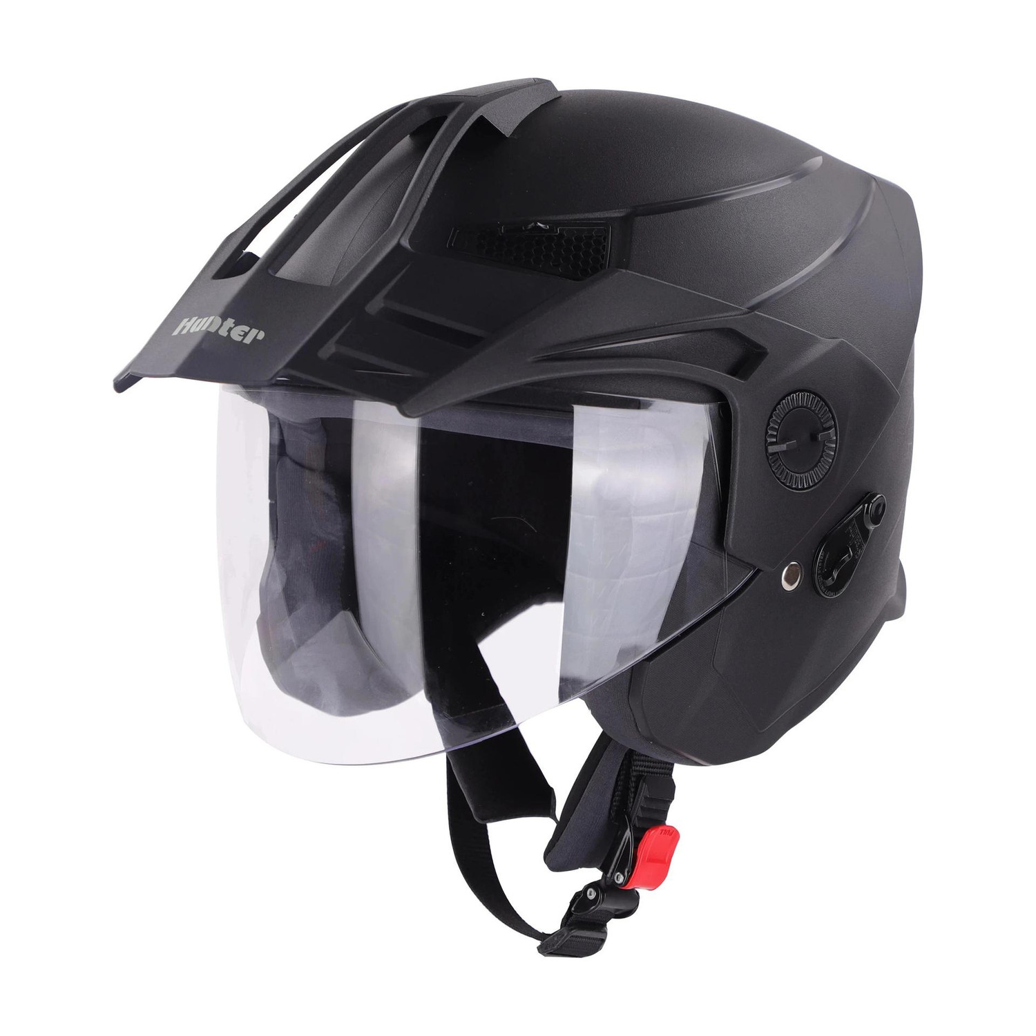 Image of Steelbird SB-SBH-23 AVA with Inner Sun Shield Motorbike Helmet (Black)