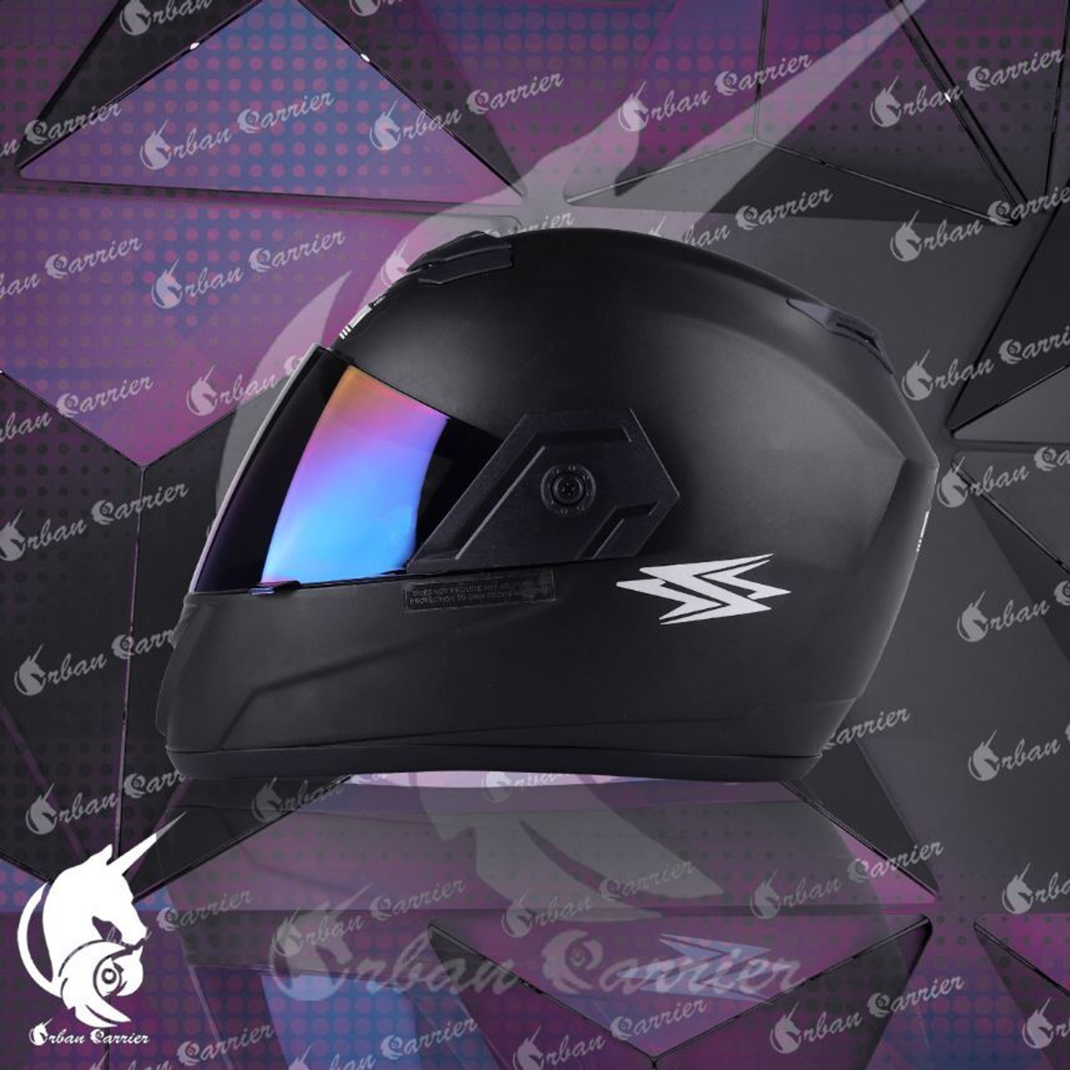 Image of STUDDS STS PRL BLK L Motorbike Helmet (Black)