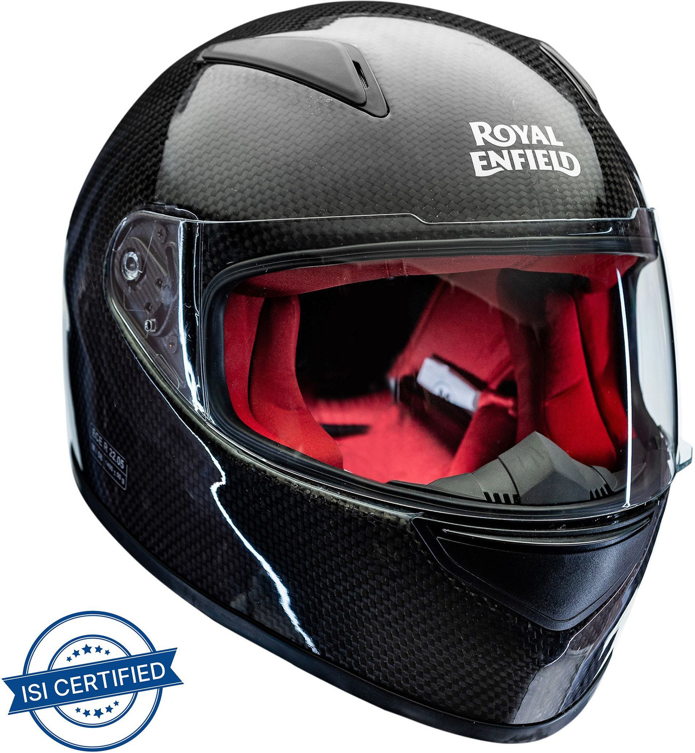 Image of VEGA EVO Dual Visor Full Face ISI Certified Black Large 580mm Motorbike Helmet (Black)