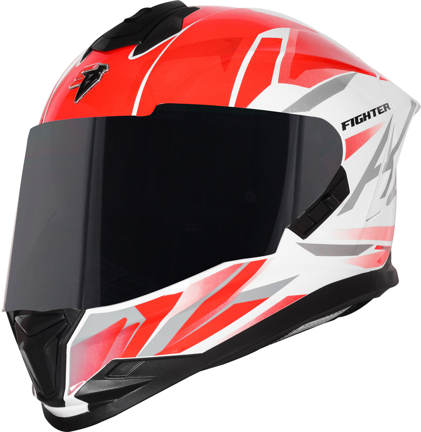 Image of VEGA Zap Alliance Dot & ISI Certified Full Face Medium Motorbike Helmet (White Red)