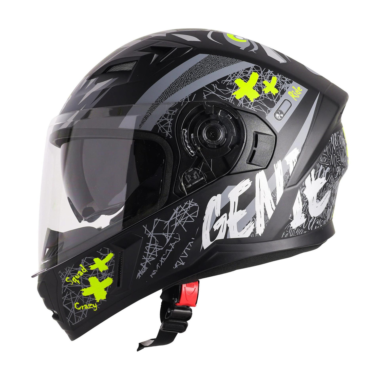 Steelbird SBA-21 Genie Full Face Graphic Helmet - Image 1