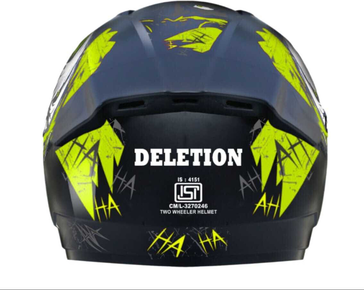 Image of FOROLY Wonder Ninja with Rainbow Visor ABS Material (OO-1) Motorbike Helmet (Green)