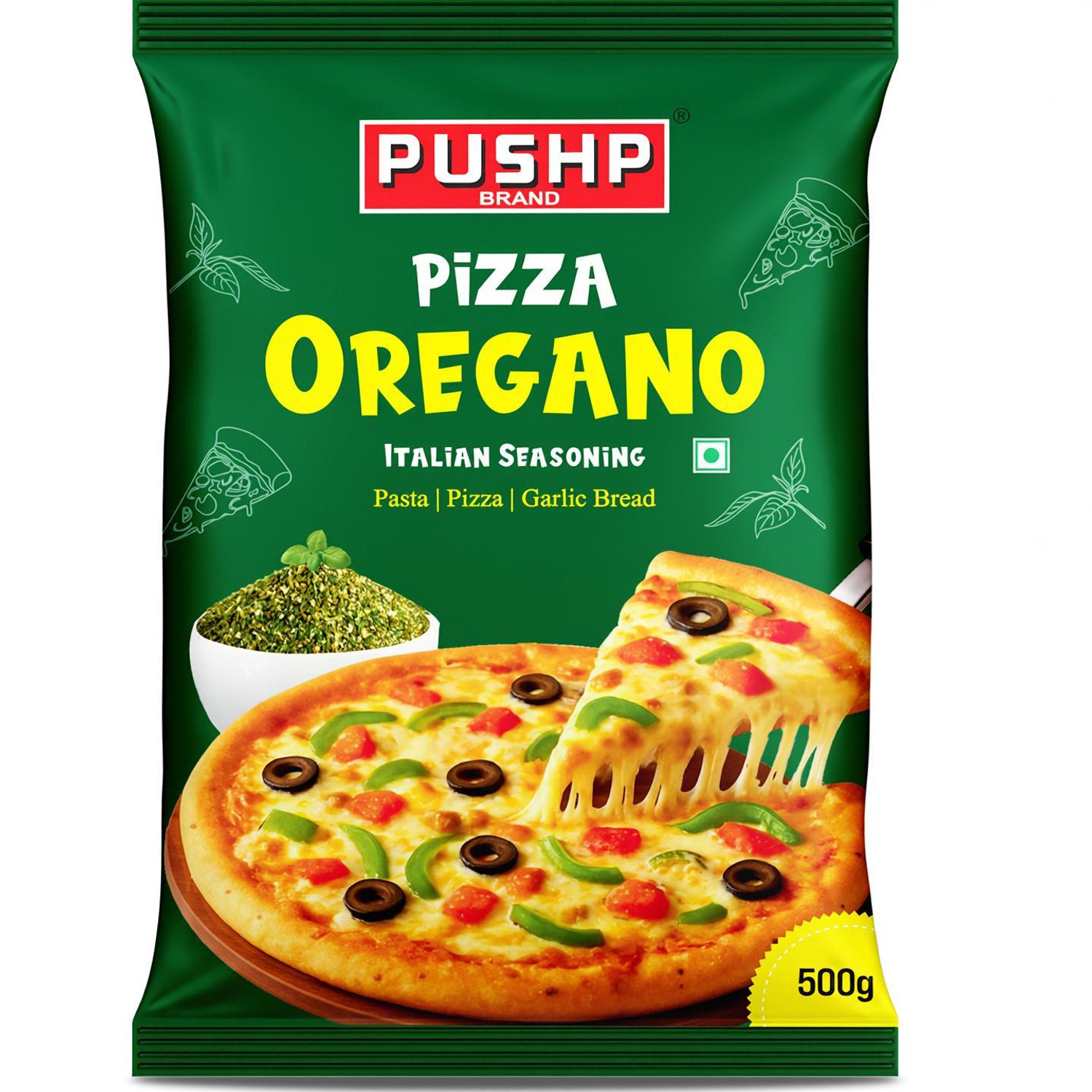 Pushp Brand Oregano Seasoning 500g - Image 1