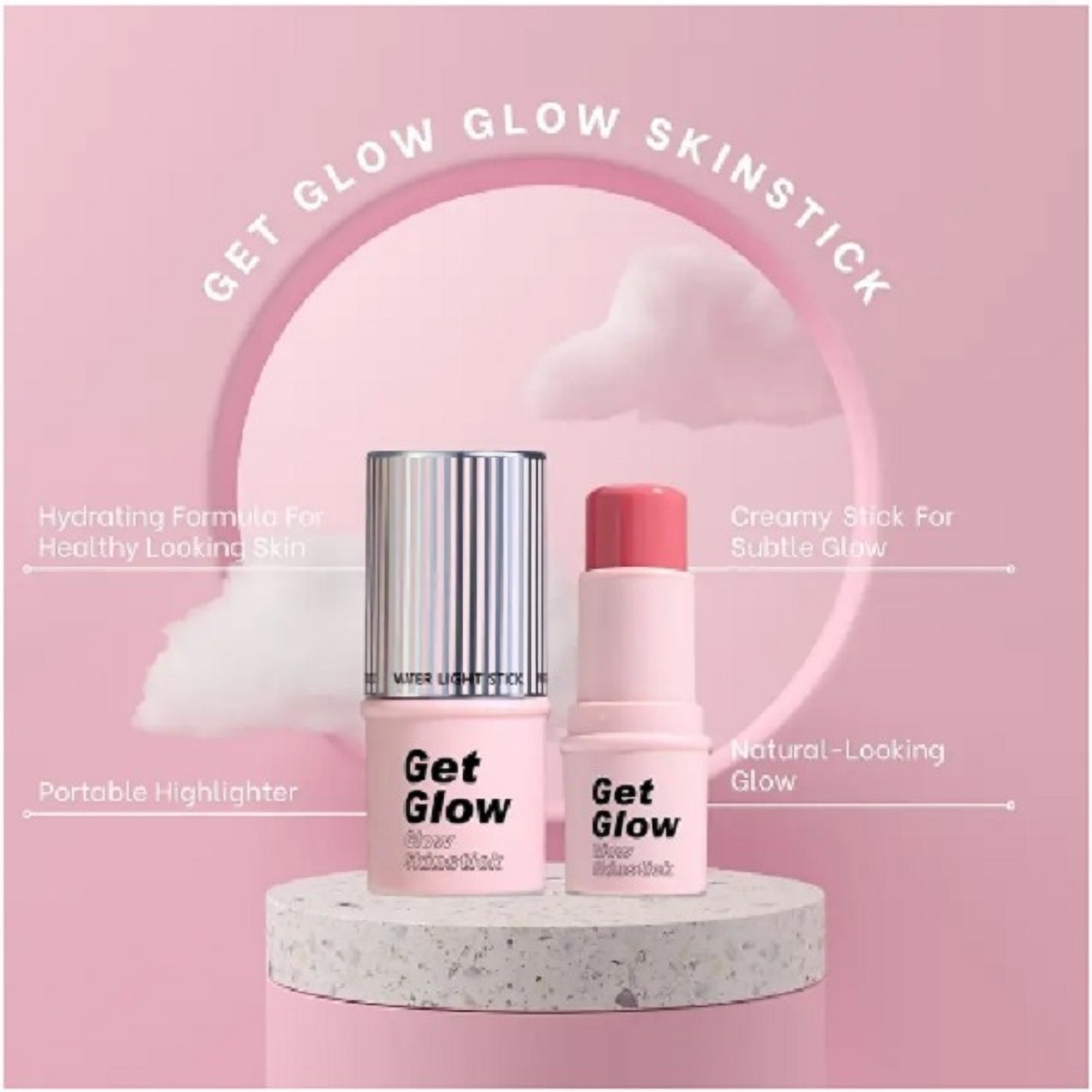 Image of Yuency Glow Skinstick - Radiant Glow Highlighter for Luminous Skin Highlighter (6 g, OXYGEN GIRL)